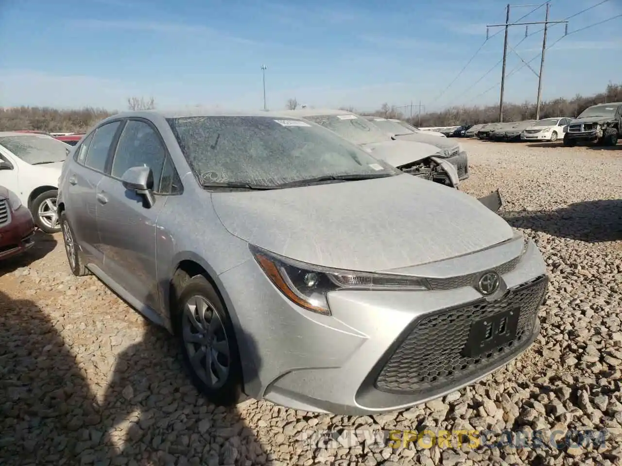 1 Photograph of a damaged car 5YFEPMAE9MP182098 TOYOTA COROLLA 2021