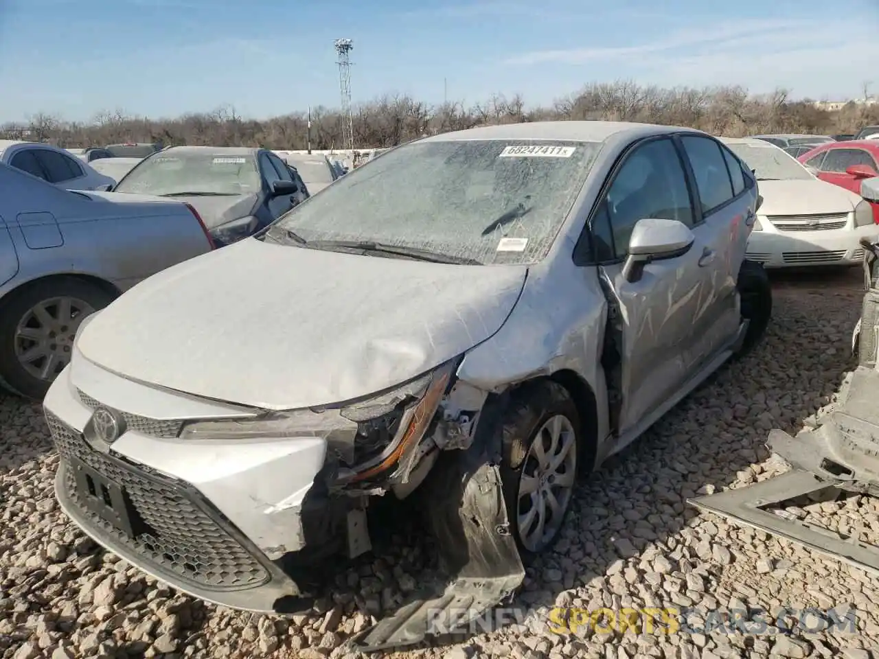 2 Photograph of a damaged car 5YFEPMAE9MP182098 TOYOTA COROLLA 2021