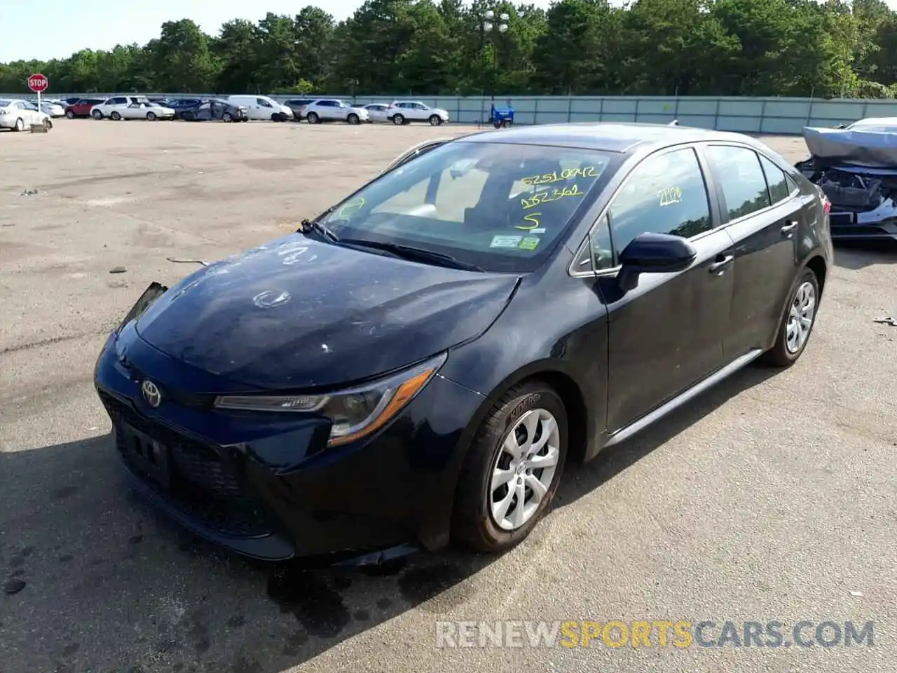 2 Photograph of a damaged car 5YFEPMAE9MP182361 TOYOTA COROLLA 2021