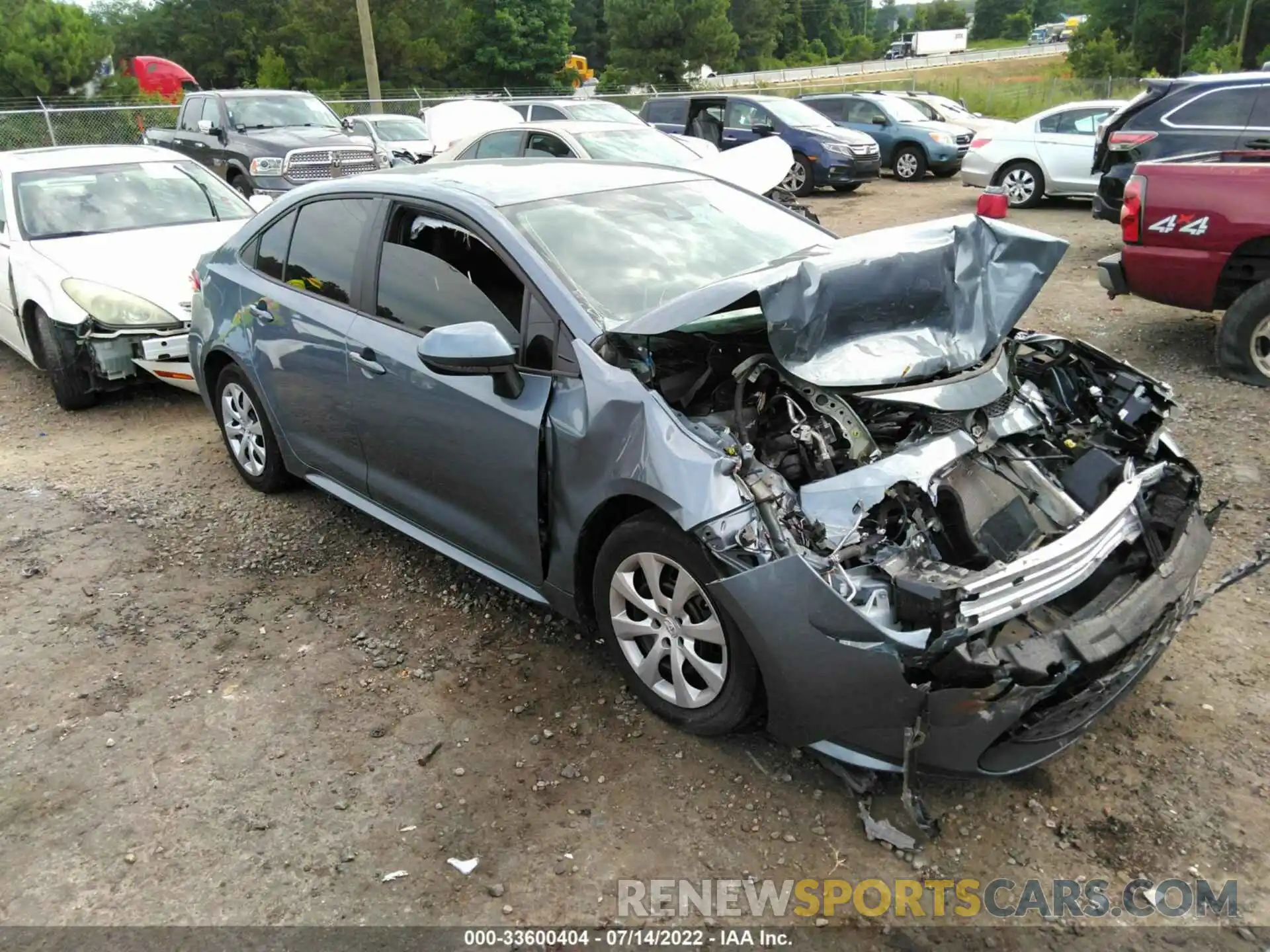 1 Photograph of a damaged car 5YFEPMAE9MP183011 TOYOTA COROLLA 2021