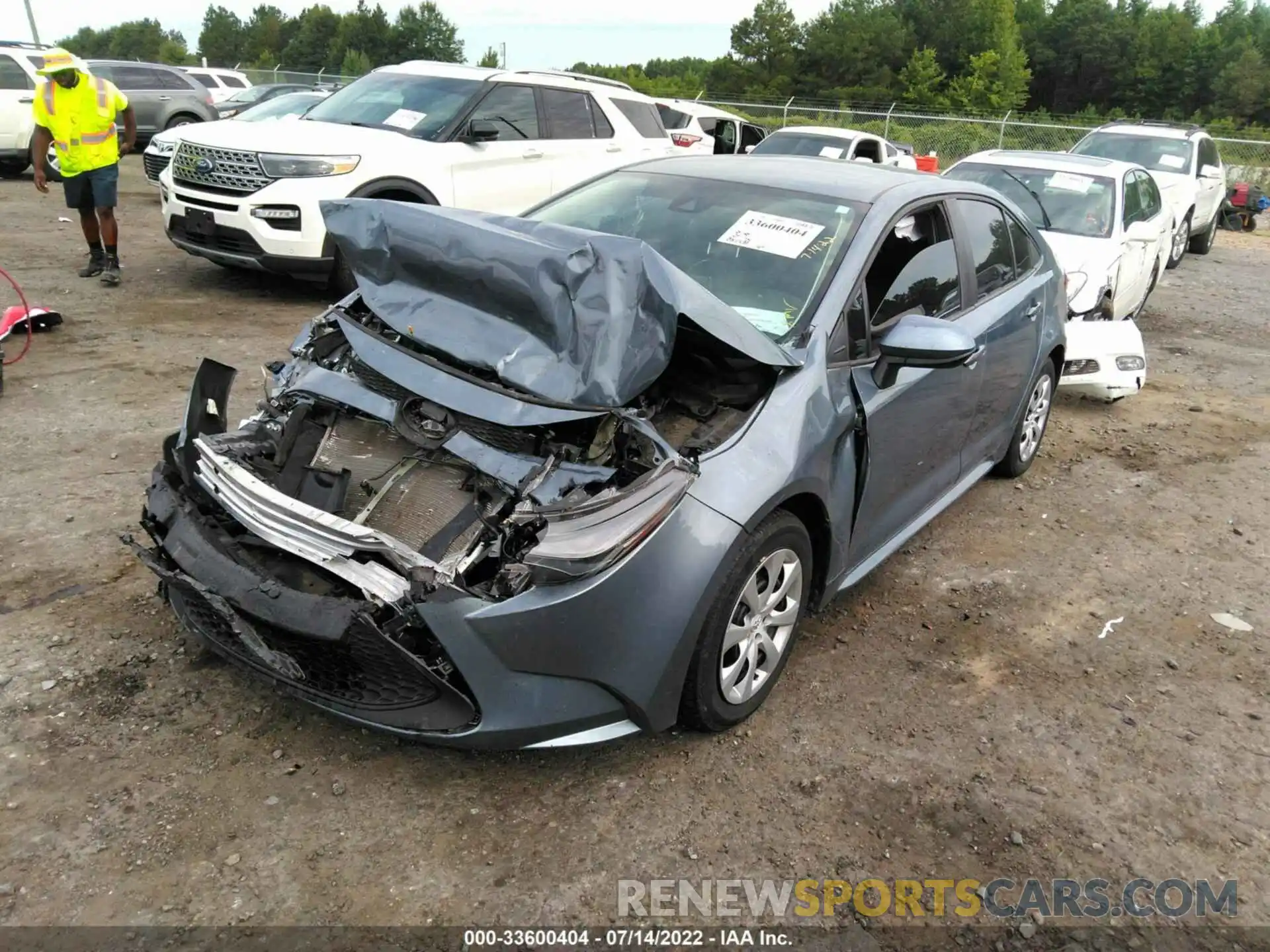 2 Photograph of a damaged car 5YFEPMAE9MP183011 TOYOTA COROLLA 2021