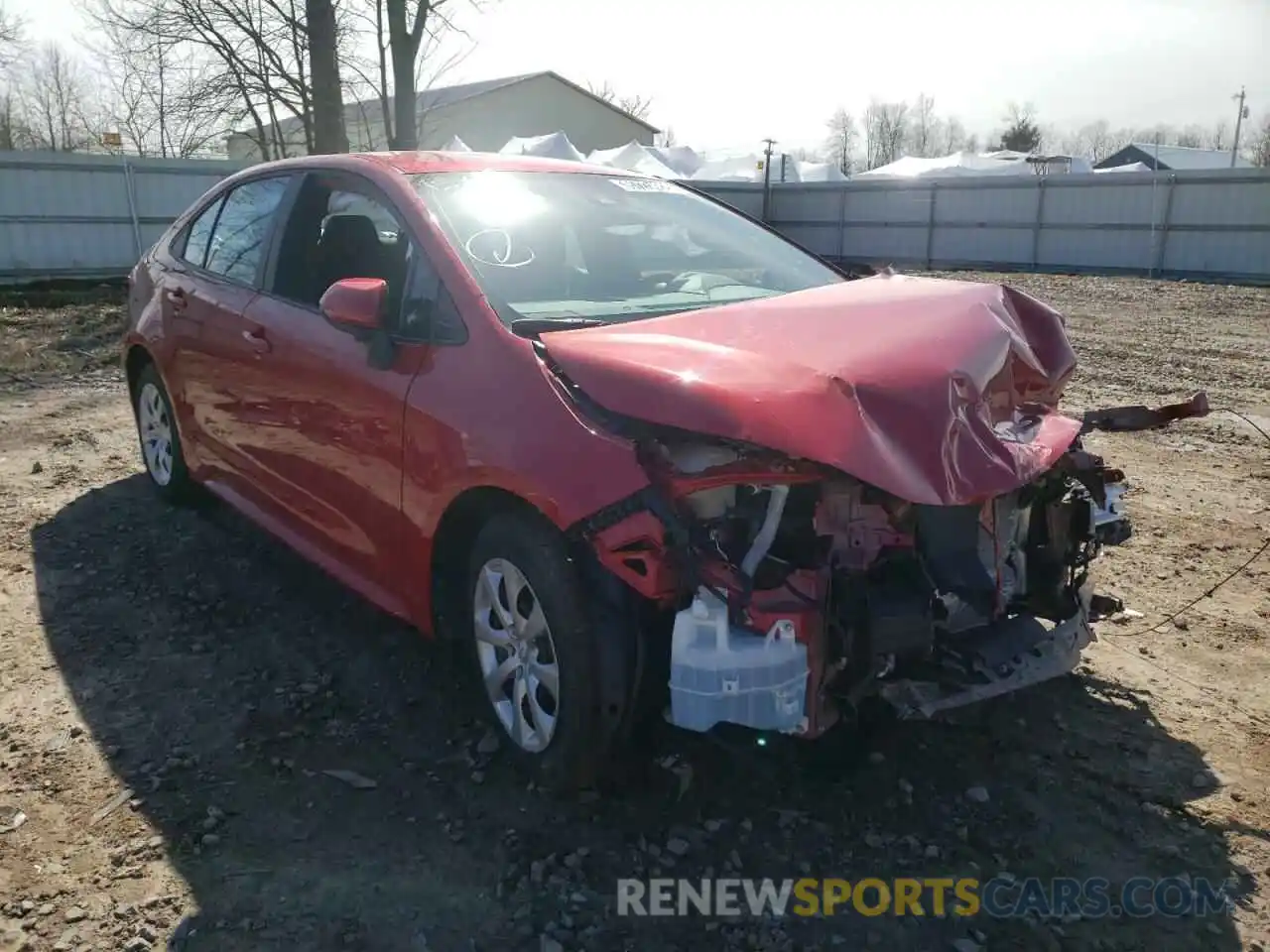 1 Photograph of a damaged car 5YFEPMAE9MP184899 TOYOTA COROLLA 2021