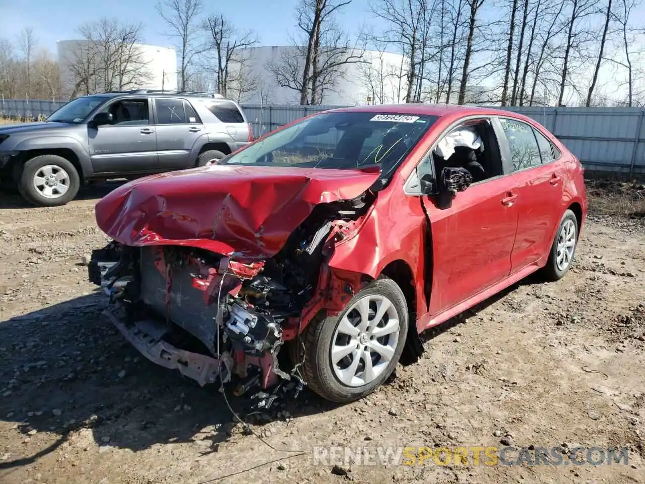 2 Photograph of a damaged car 5YFEPMAE9MP184899 TOYOTA COROLLA 2021