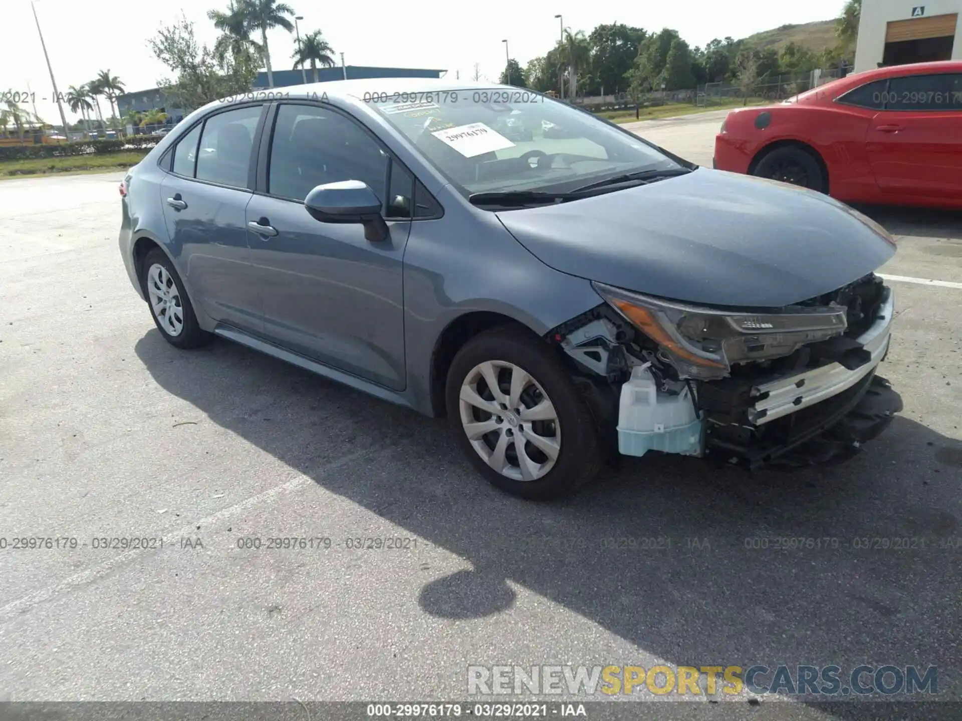 1 Photograph of a damaged car 5YFEPMAE9MP185194 TOYOTA COROLLA 2021