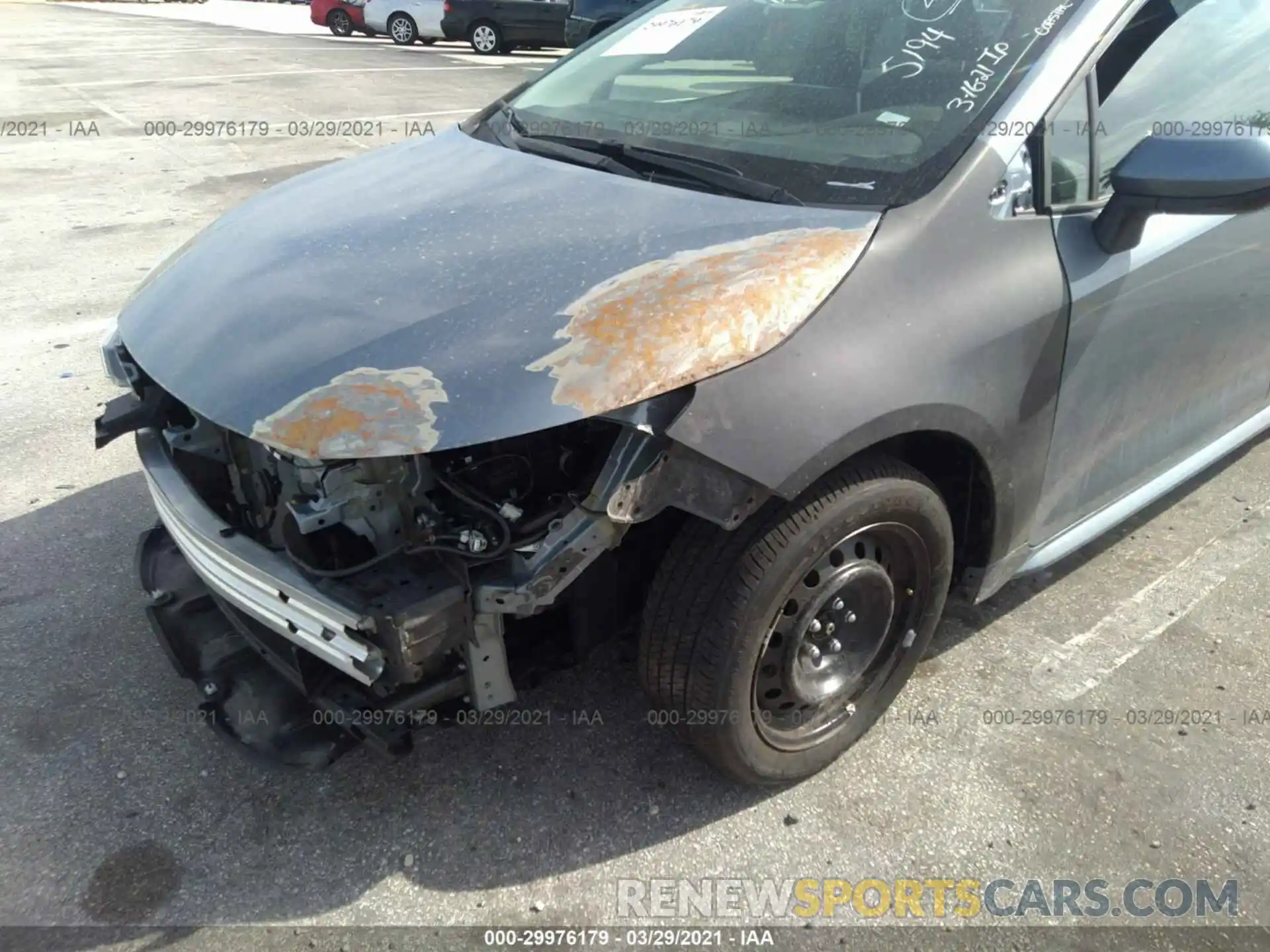 6 Photograph of a damaged car 5YFEPMAE9MP185194 TOYOTA COROLLA 2021