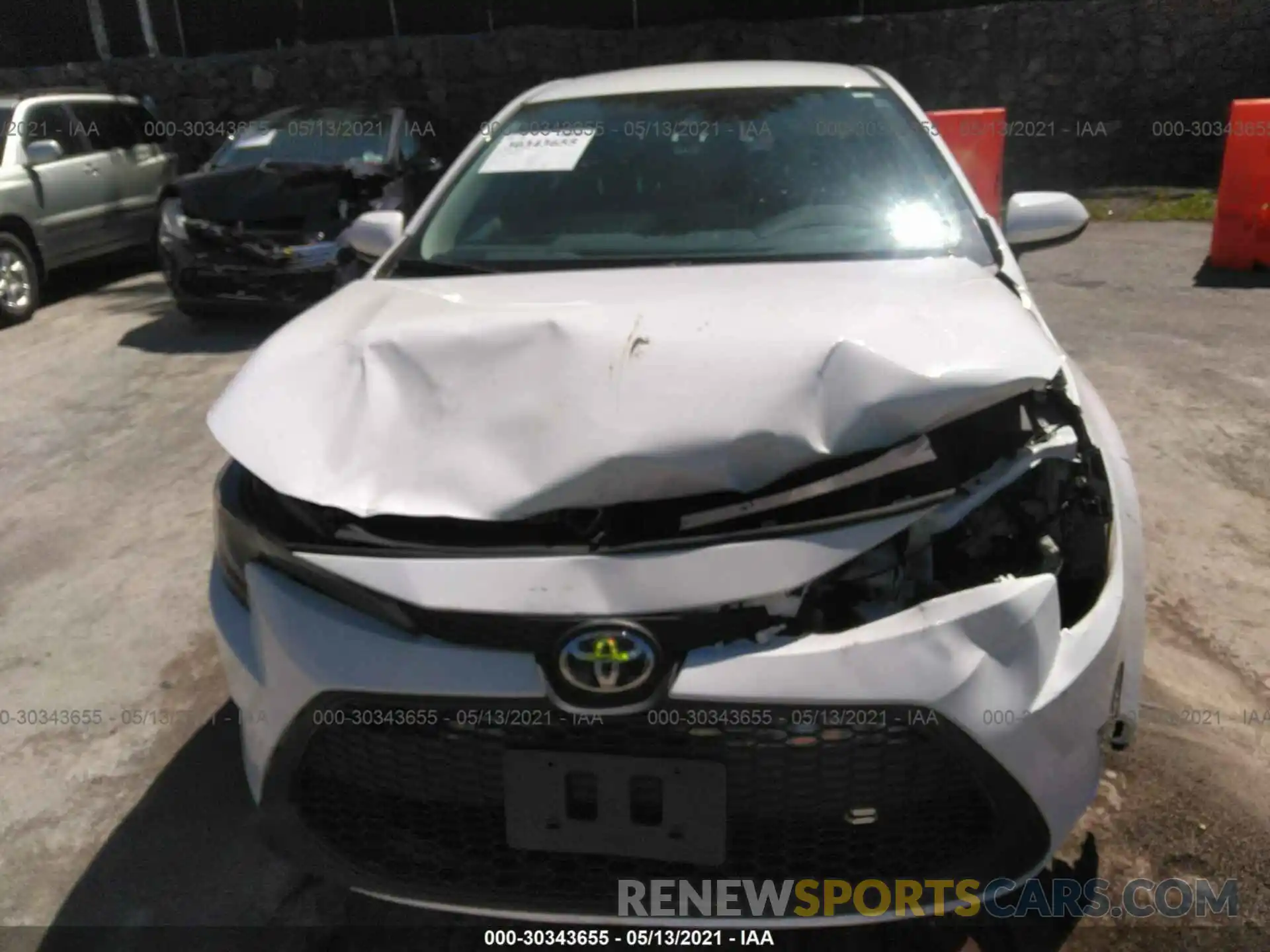 6 Photograph of a damaged car 5YFEPMAE9MP185308 TOYOTA COROLLA 2021