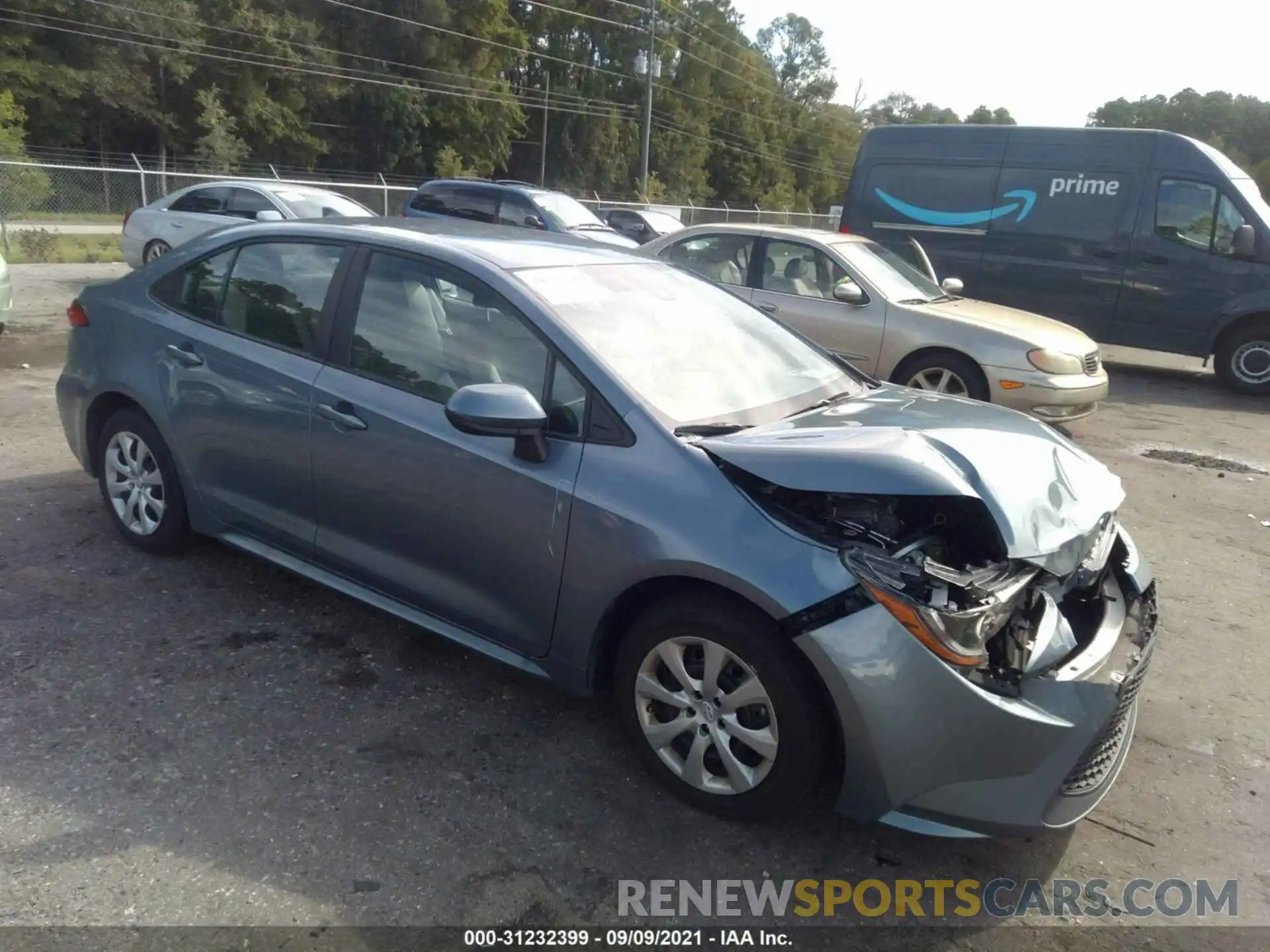 1 Photograph of a damaged car 5YFEPMAE9MP185549 TOYOTA COROLLA 2021