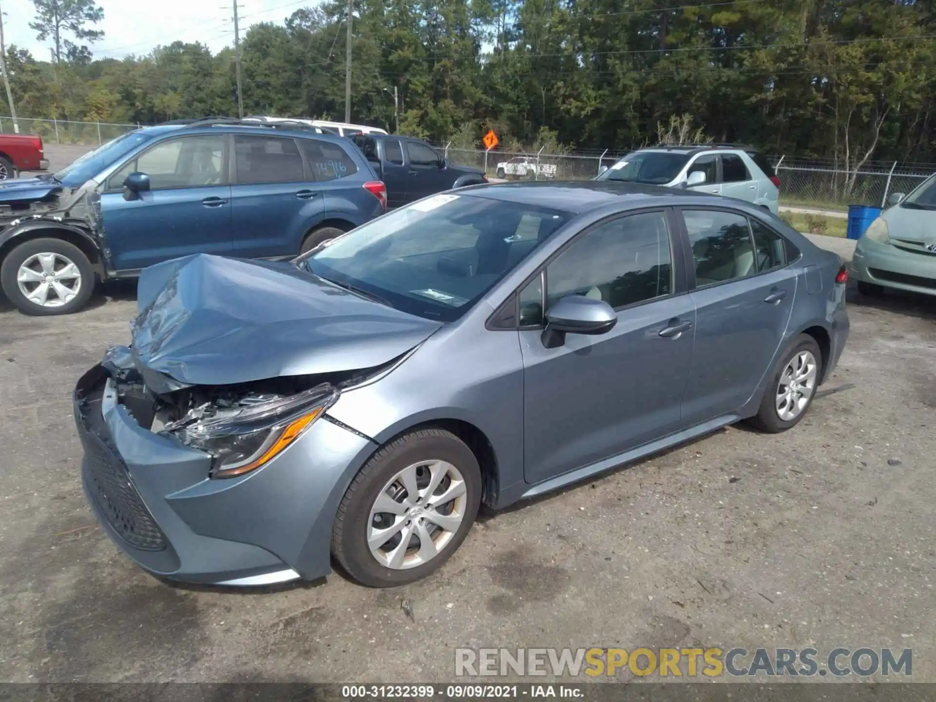 2 Photograph of a damaged car 5YFEPMAE9MP185549 TOYOTA COROLLA 2021