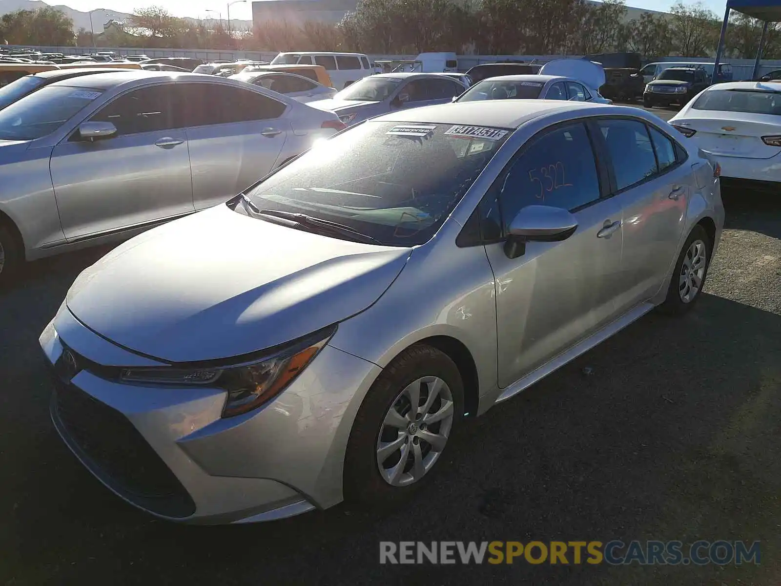 2 Photograph of a damaged car 5YFEPMAE9MP188208 TOYOTA COROLLA 2021