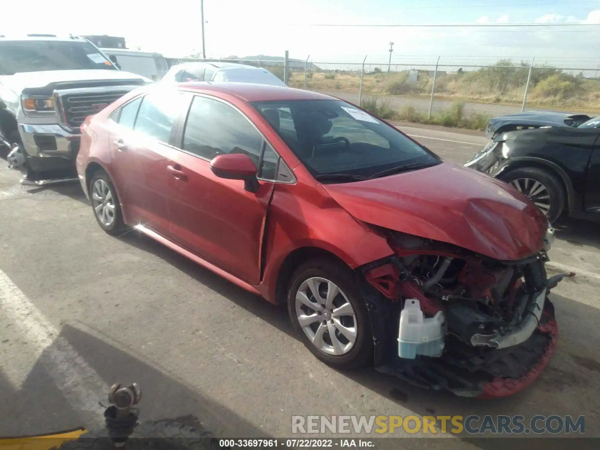 1 Photograph of a damaged car 5YFEPMAE9MP188368 TOYOTA COROLLA 2021