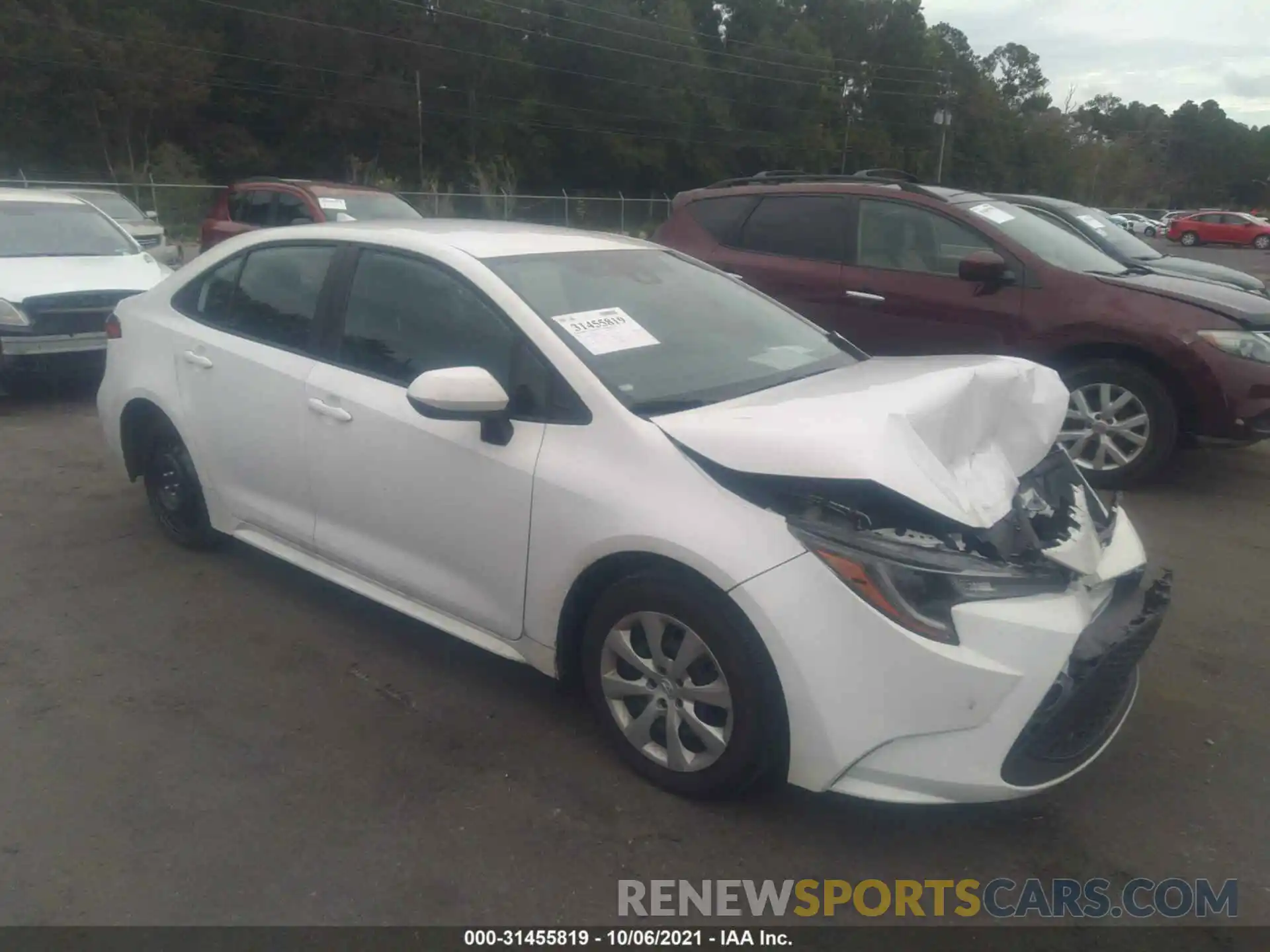 1 Photograph of a damaged car 5YFEPMAE9MP189116 TOYOTA COROLLA 2021