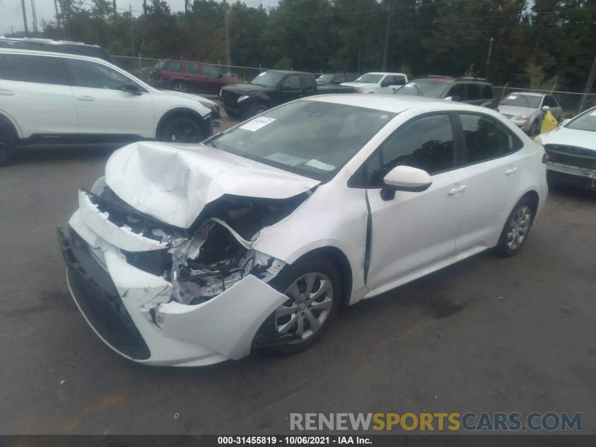 2 Photograph of a damaged car 5YFEPMAE9MP189116 TOYOTA COROLLA 2021