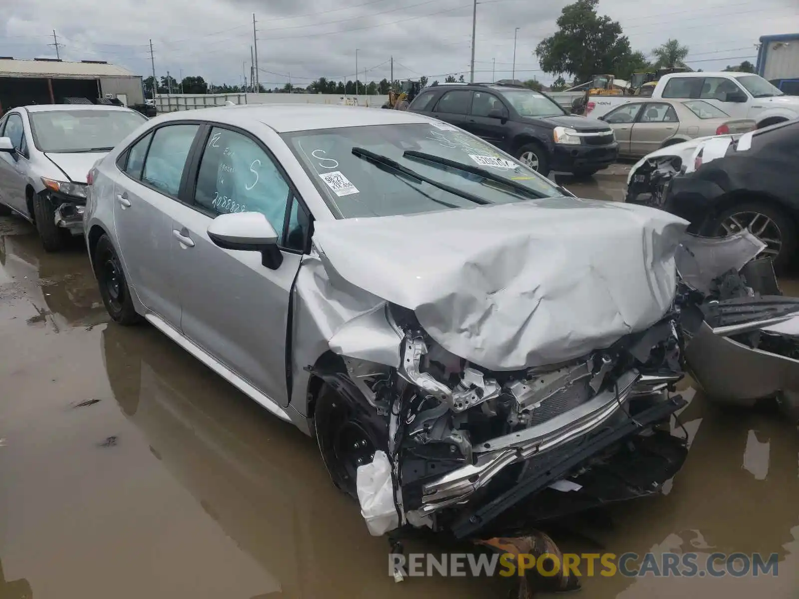 1 Photograph of a damaged car 5YFEPMAE9MP190203 TOYOTA COROLLA 2021