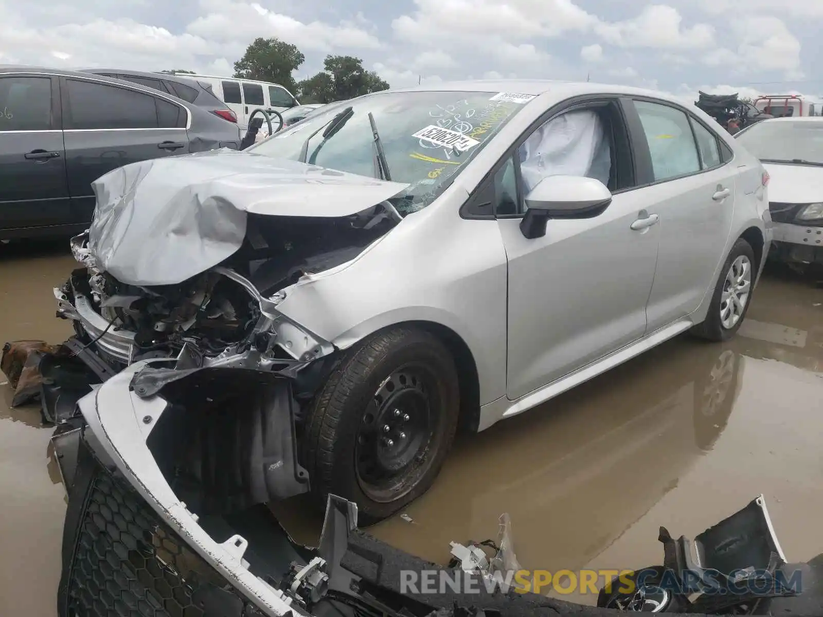 2 Photograph of a damaged car 5YFEPMAE9MP190203 TOYOTA COROLLA 2021