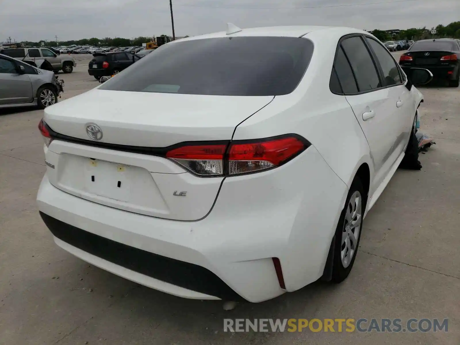 4 Photograph of a damaged car 5YFEPMAE9MP191805 TOYOTA COROLLA 2021