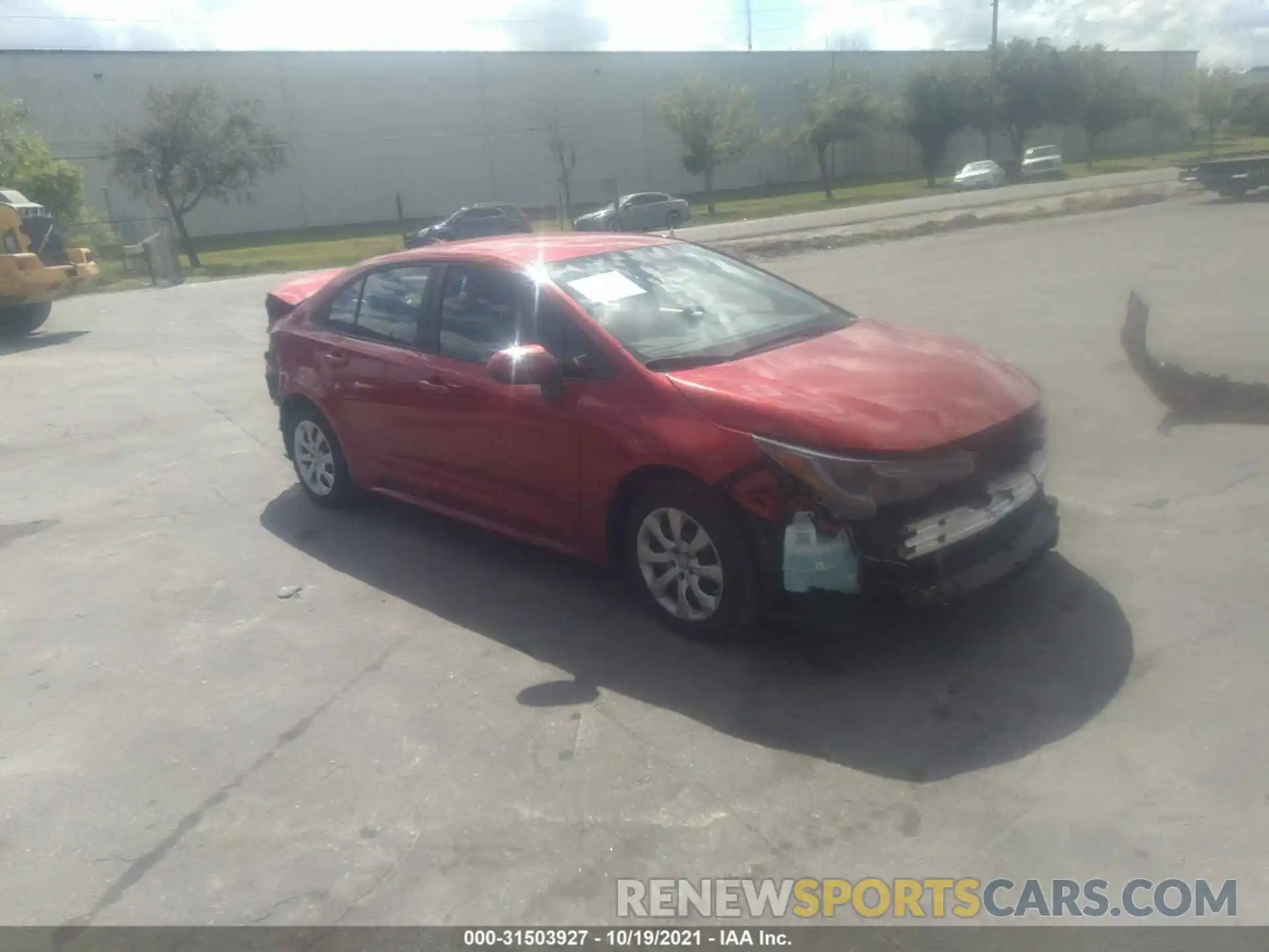 1 Photograph of a damaged car 5YFEPMAE9MP193859 TOYOTA COROLLA 2021