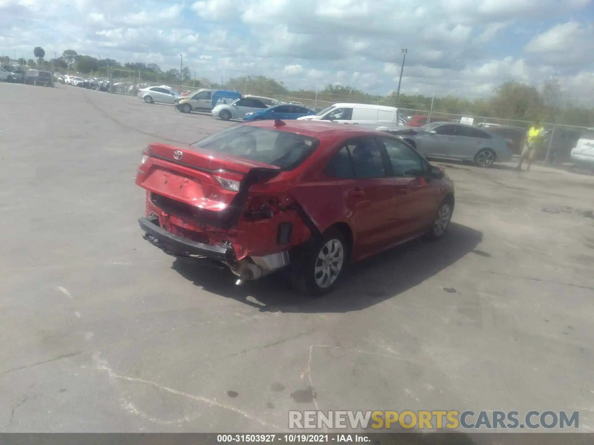 4 Photograph of a damaged car 5YFEPMAE9MP193859 TOYOTA COROLLA 2021