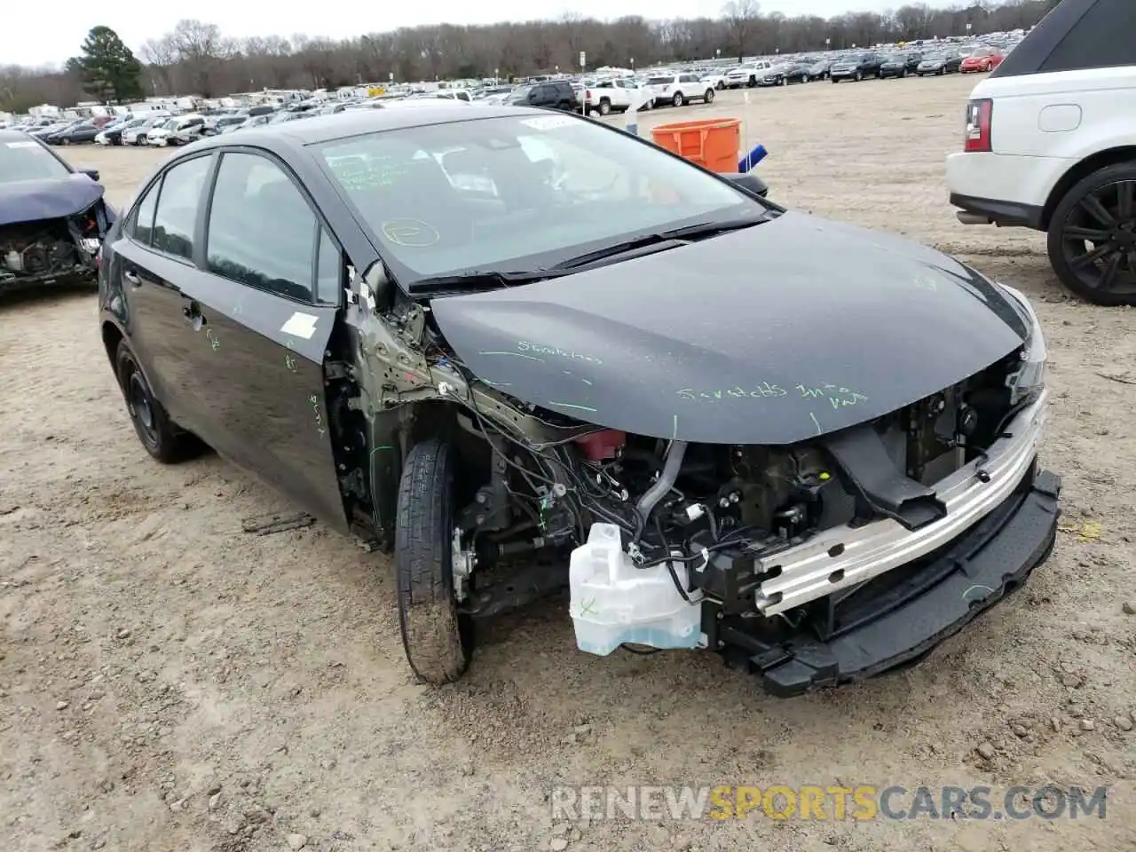 1 Photograph of a damaged car 5YFEPMAE9MP194266 TOYOTA COROLLA 2021