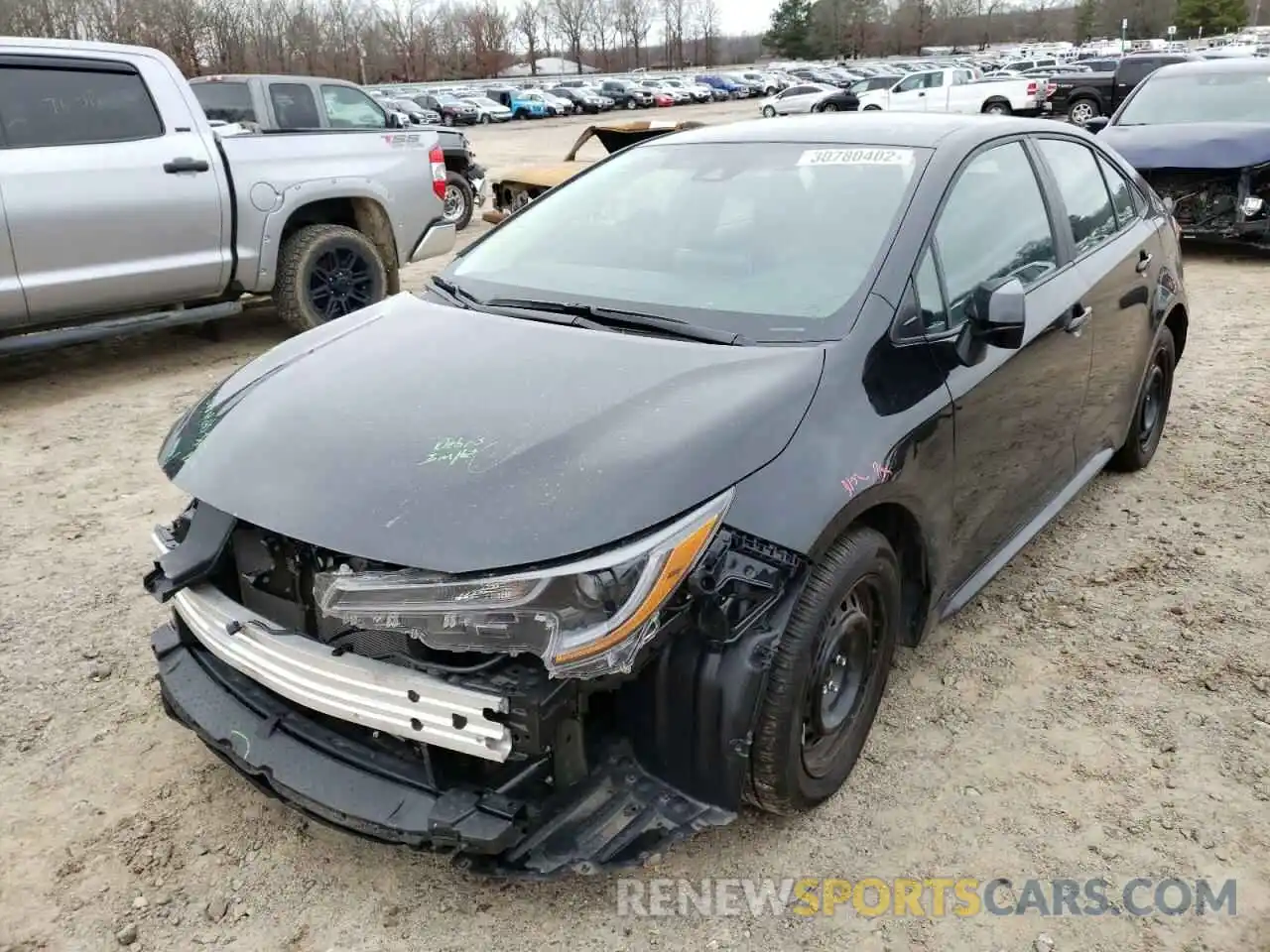 2 Photograph of a damaged car 5YFEPMAE9MP194266 TOYOTA COROLLA 2021