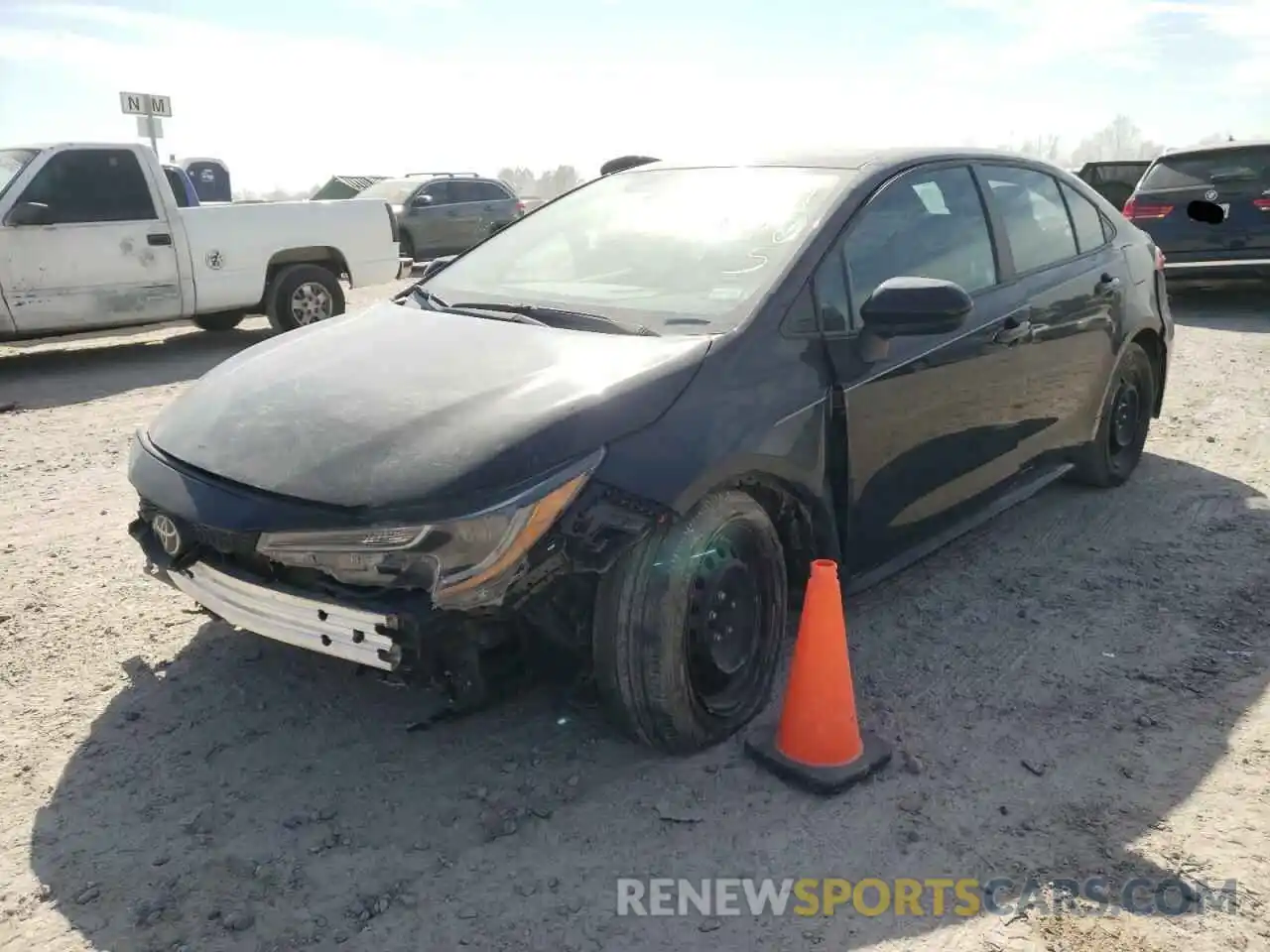 2 Photograph of a damaged car 5YFEPMAE9MP195255 TOYOTA COROLLA 2021