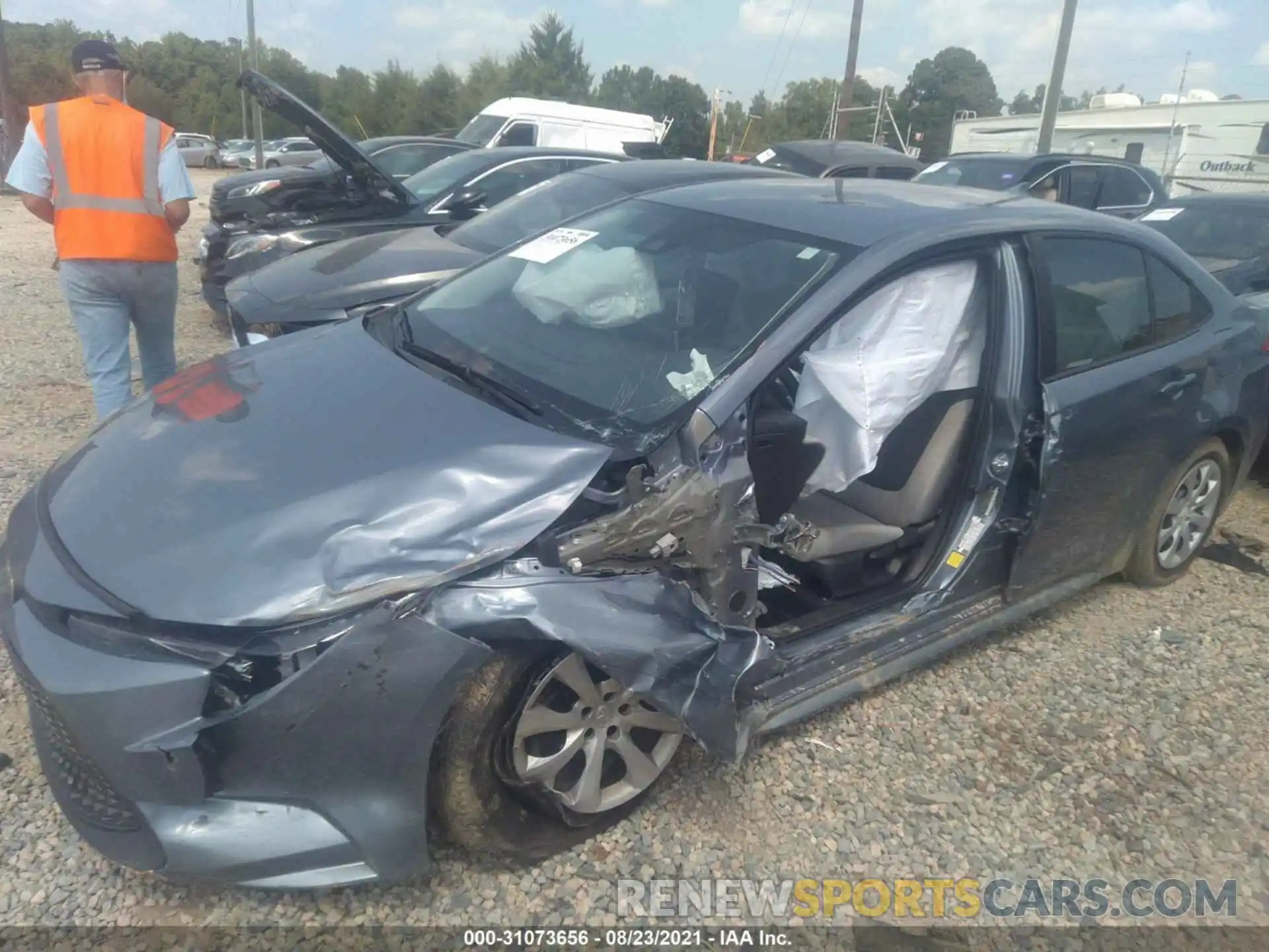 6 Photograph of a damaged car 5YFEPMAE9MP195367 TOYOTA COROLLA 2021