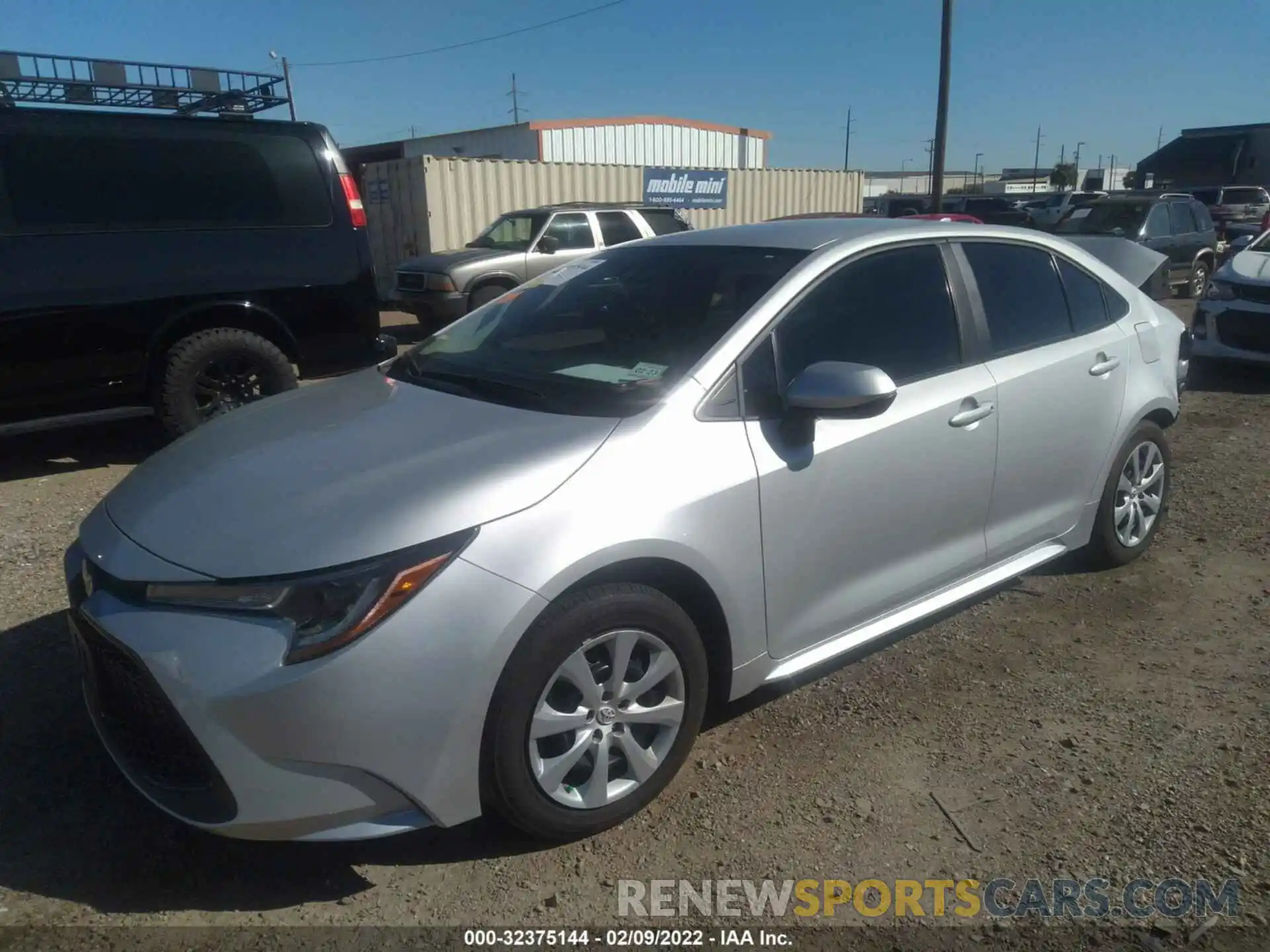 2 Photograph of a damaged car 5YFEPMAE9MP195384 TOYOTA COROLLA 2021