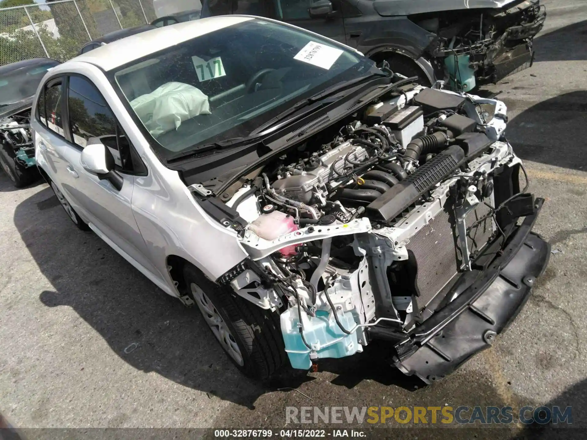 1 Photograph of a damaged car 5YFEPMAE9MP197846 TOYOTA COROLLA 2021