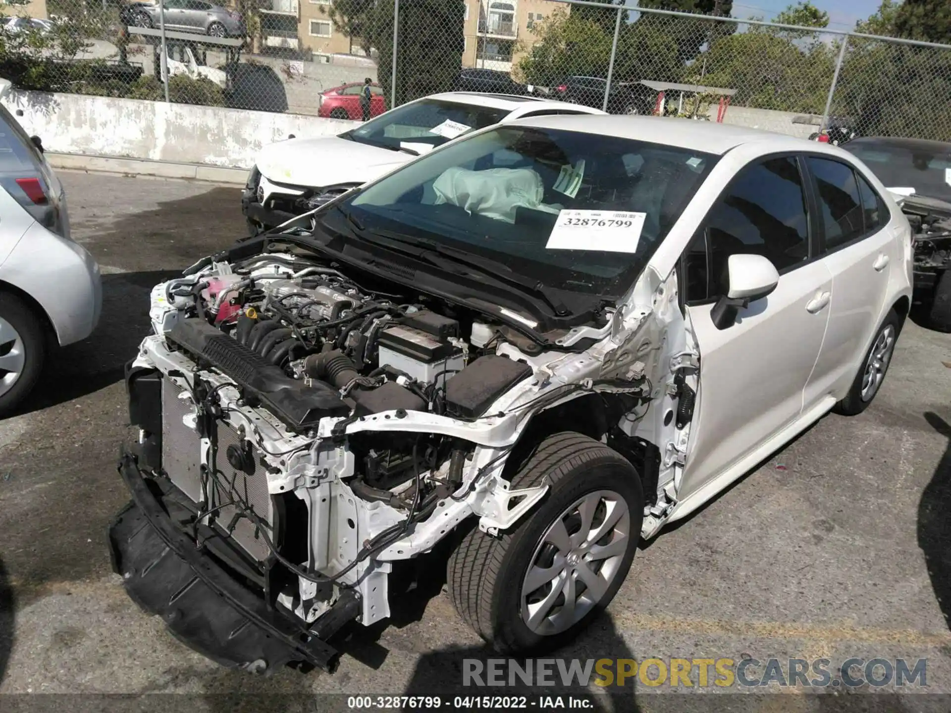 2 Photograph of a damaged car 5YFEPMAE9MP197846 TOYOTA COROLLA 2021