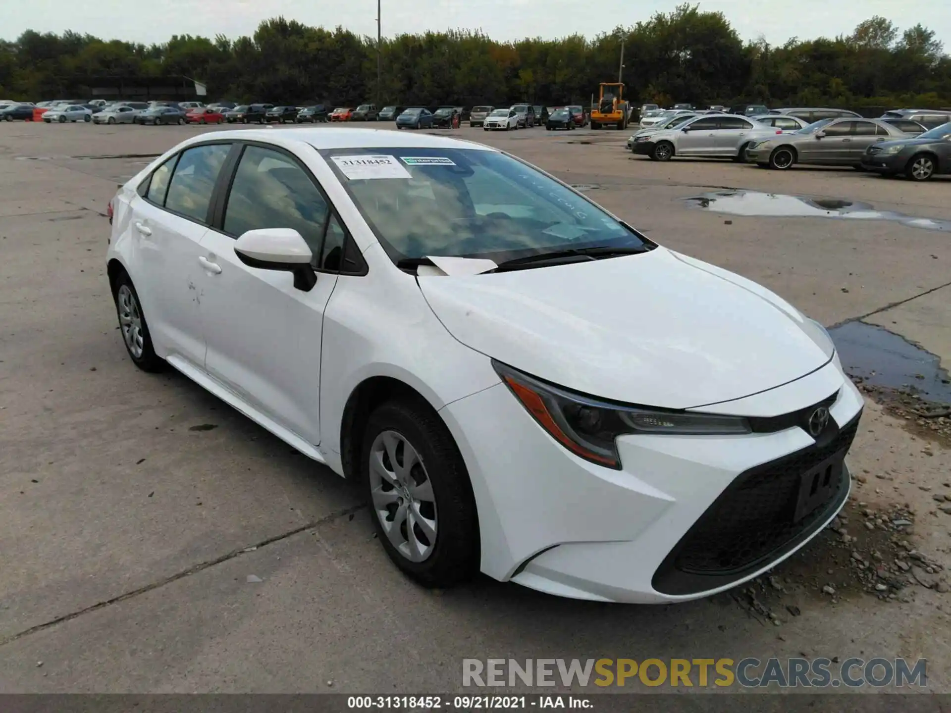 1 Photograph of a damaged car 5YFEPMAE9MP198303 TOYOTA COROLLA 2021