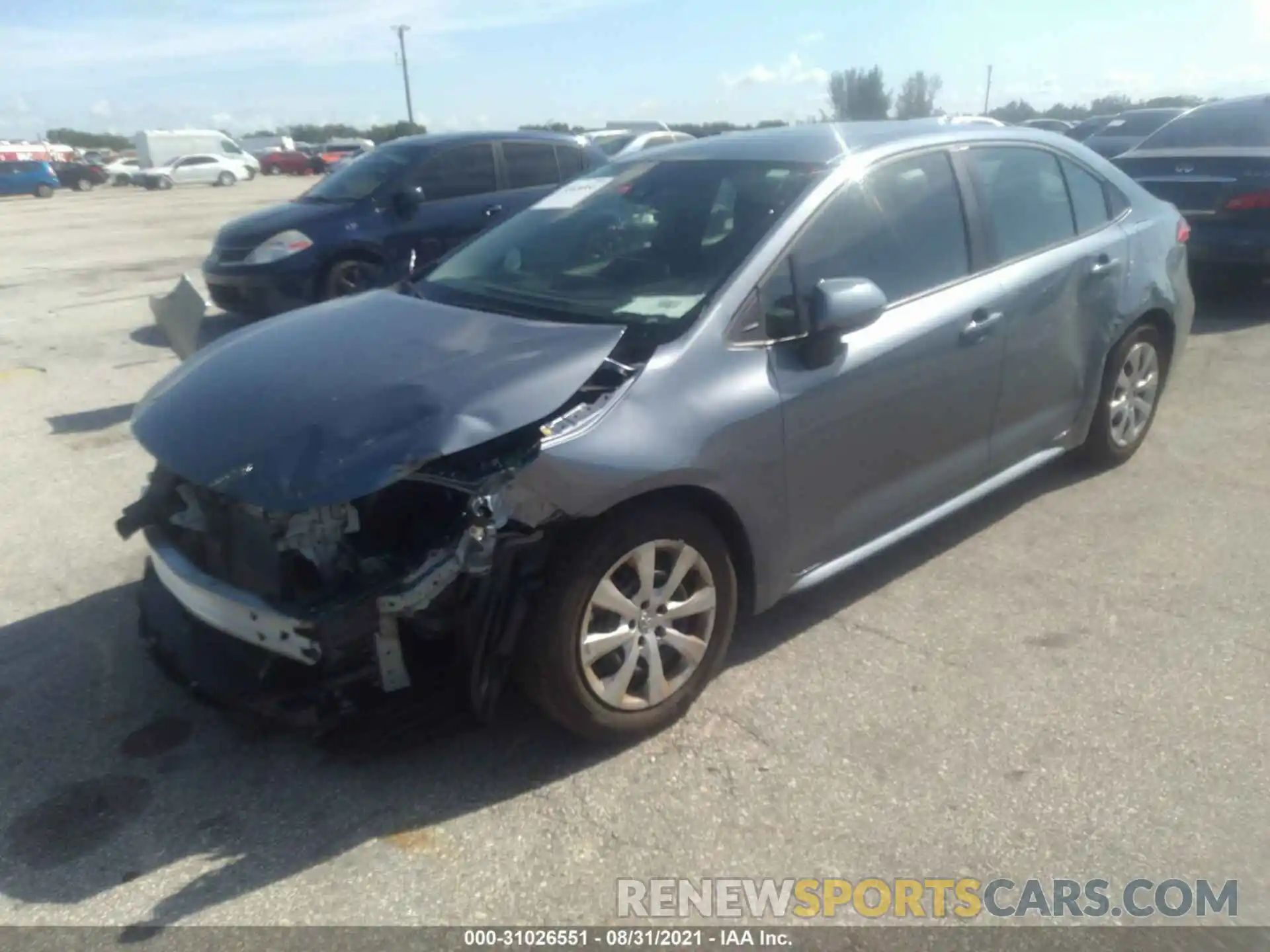 6 Photograph of a damaged car 5YFEPMAE9MP198494 TOYOTA COROLLA 2021