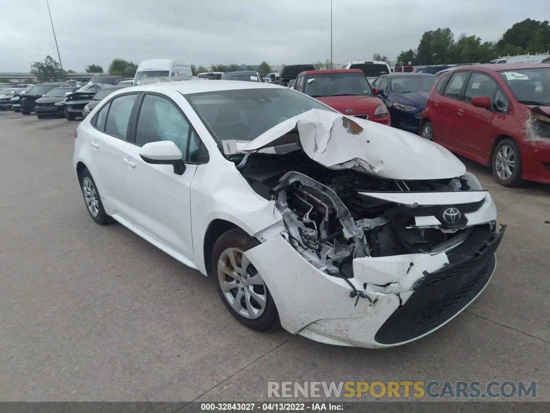 1 Photograph of a damaged car 5YFEPMAE9MP198785 TOYOTA COROLLA 2021