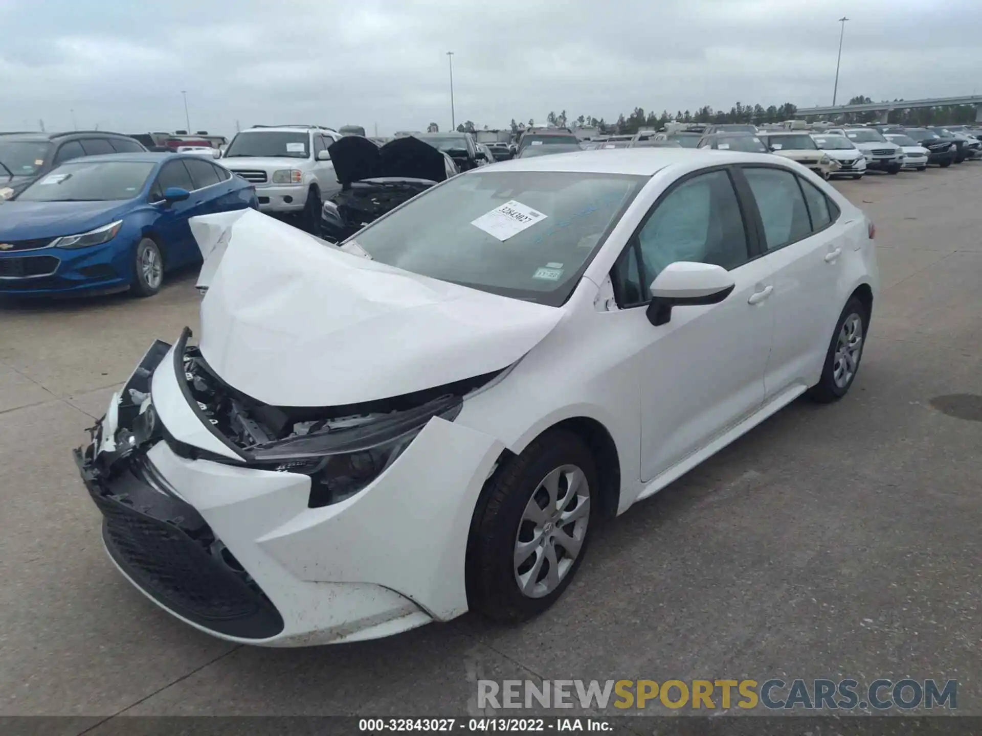 2 Photograph of a damaged car 5YFEPMAE9MP198785 TOYOTA COROLLA 2021