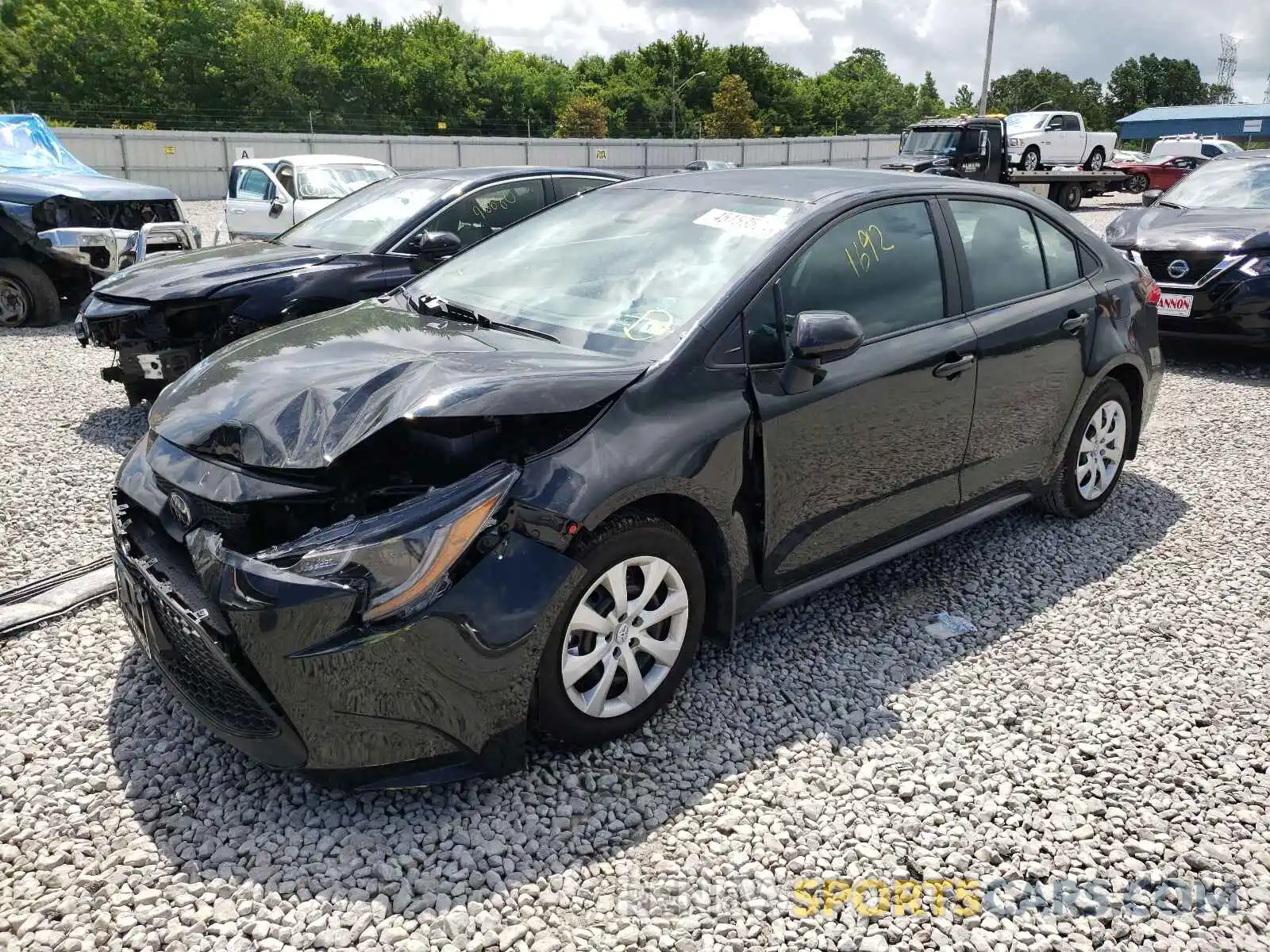 2 Photograph of a damaged car 5YFEPMAE9MP199015 TOYOTA COROLLA 2021