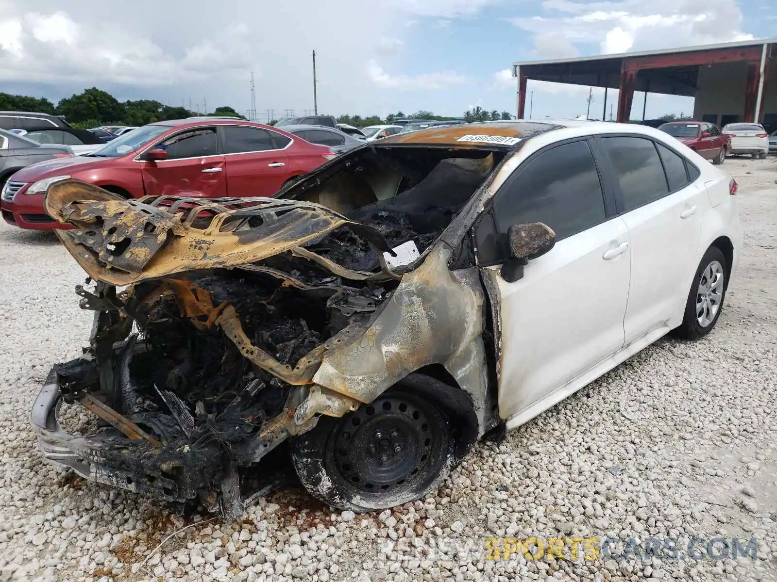 2 Photograph of a damaged car 5YFEPMAE9MP199578 TOYOTA COROLLA 2021