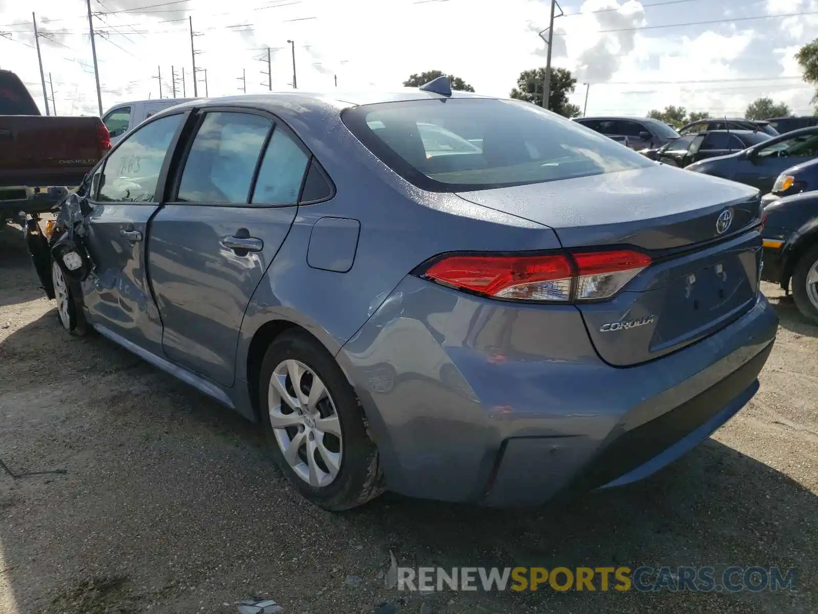 3 Photograph of a damaged car 5YFEPMAE9MP200258 TOYOTA COROLLA 2021