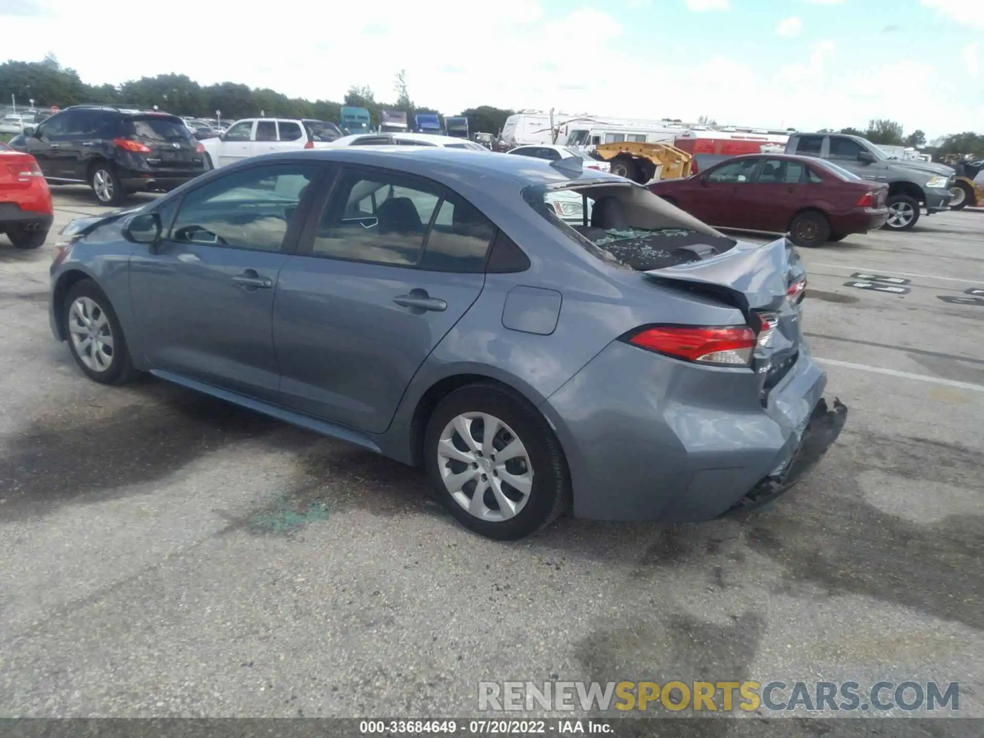 3 Photograph of a damaged car 5YFEPMAE9MP201460 TOYOTA COROLLA 2021