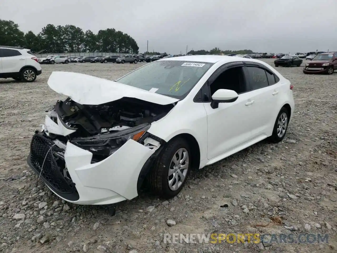 2 Photograph of a damaged car 5YFEPMAE9MP201961 TOYOTA COROLLA 2021