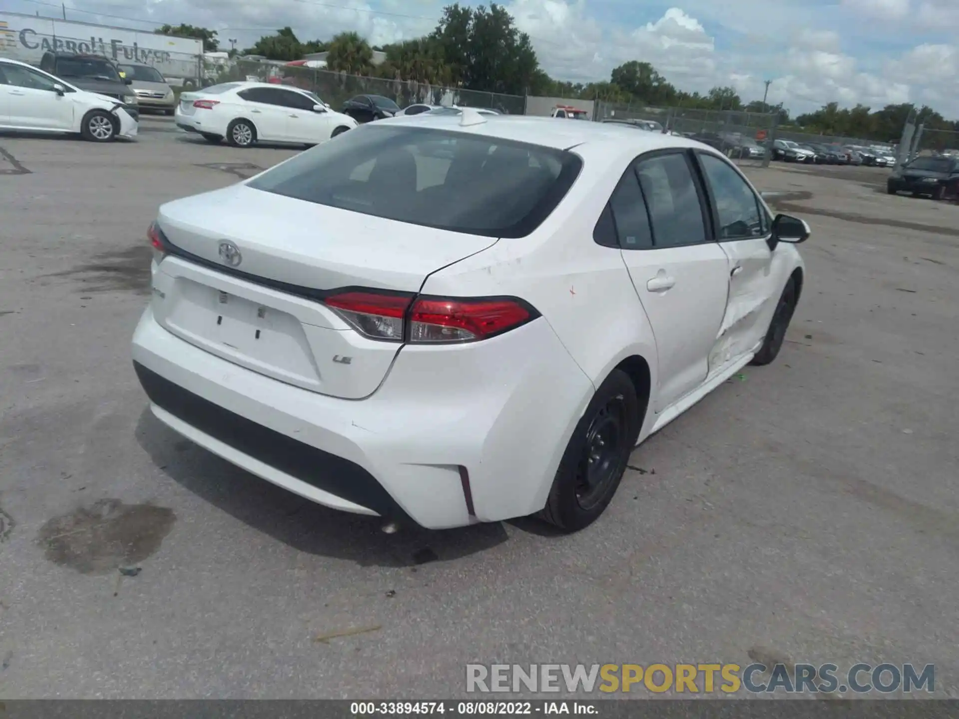 4 Photograph of a damaged car 5YFEPMAE9MP202317 TOYOTA COROLLA 2021