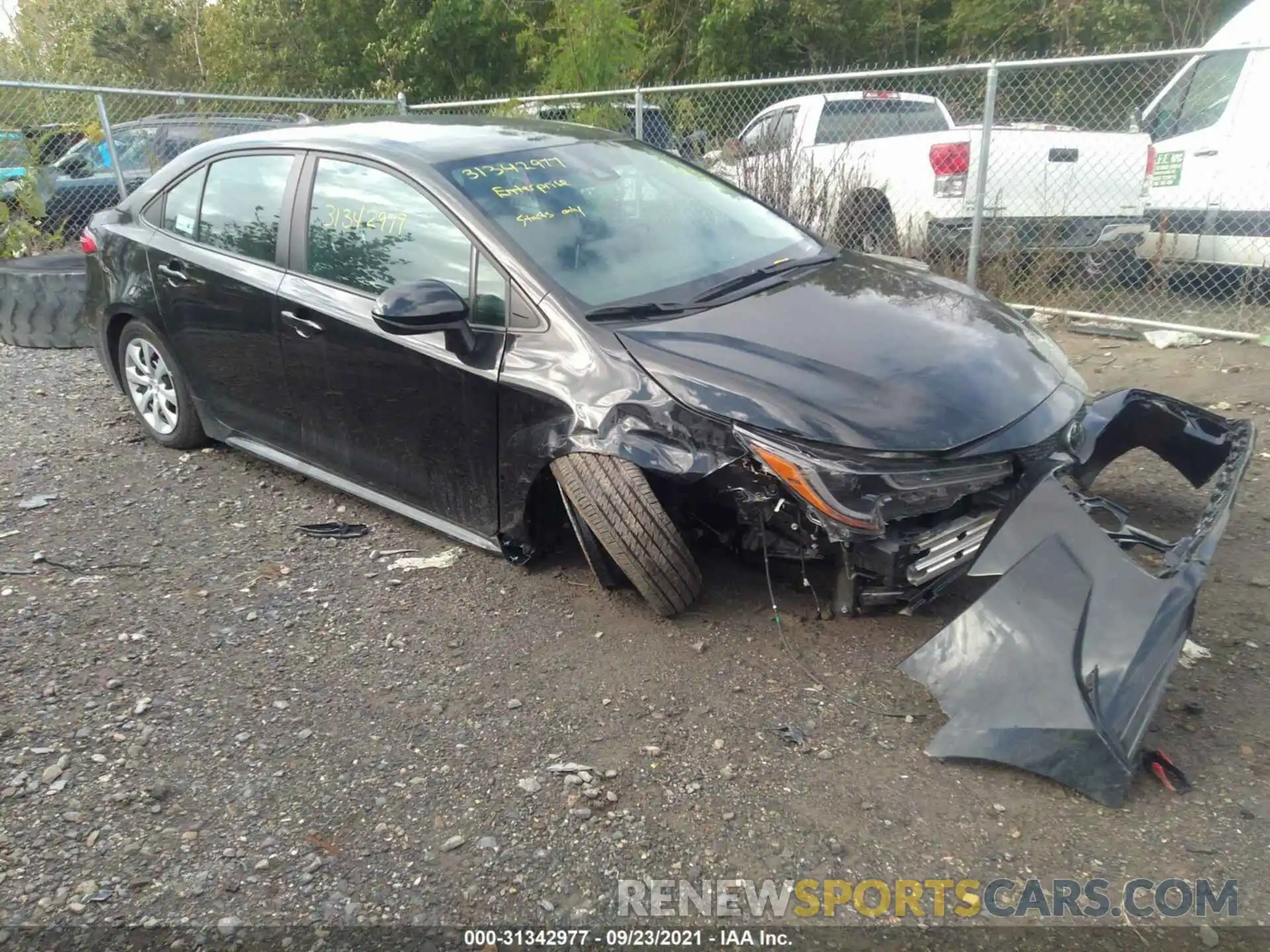 1 Photograph of a damaged car 5YFEPMAE9MP202429 TOYOTA COROLLA 2021