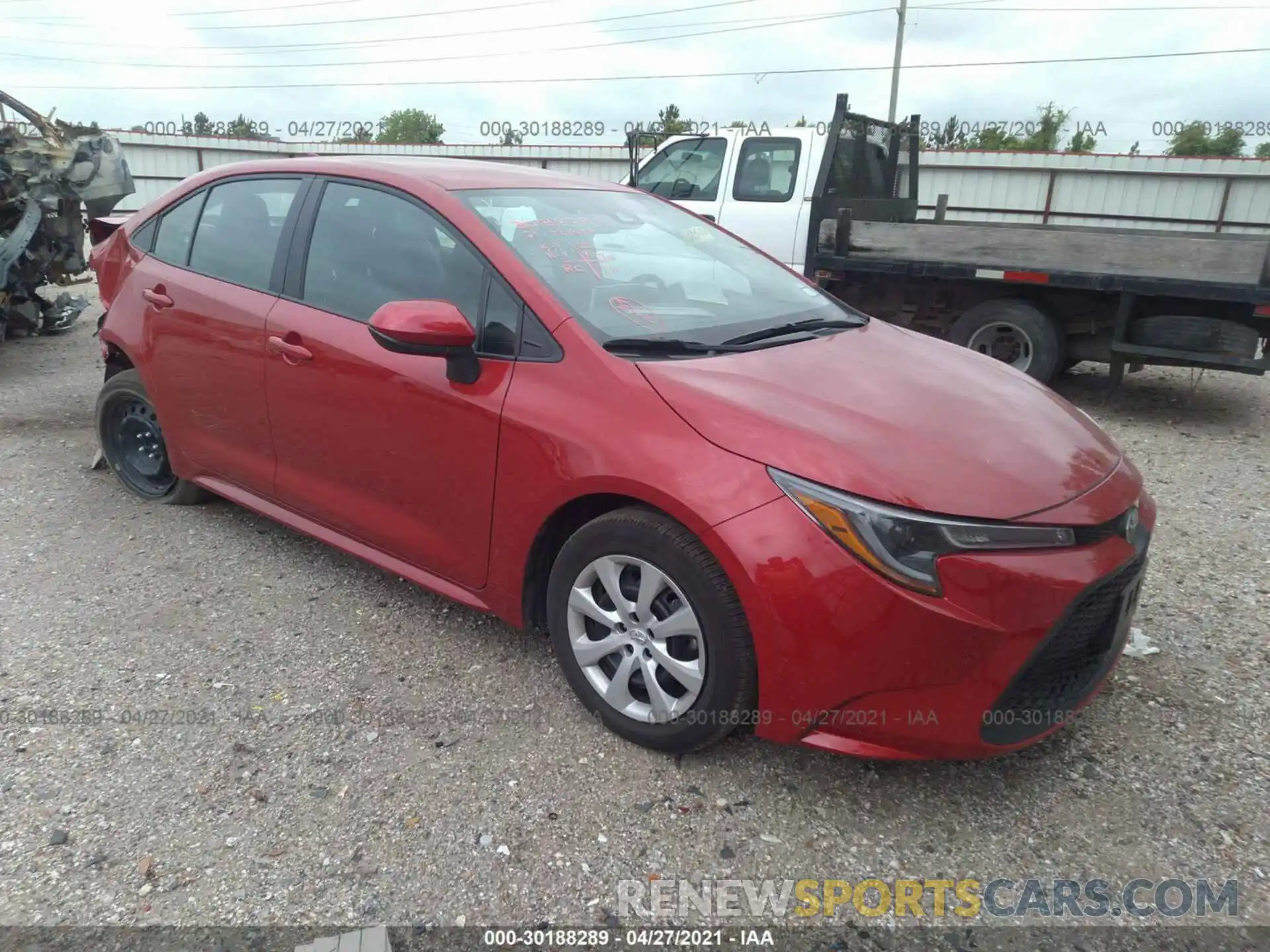 1 Photograph of a damaged car 5YFEPMAE9MP203001 TOYOTA COROLLA 2021