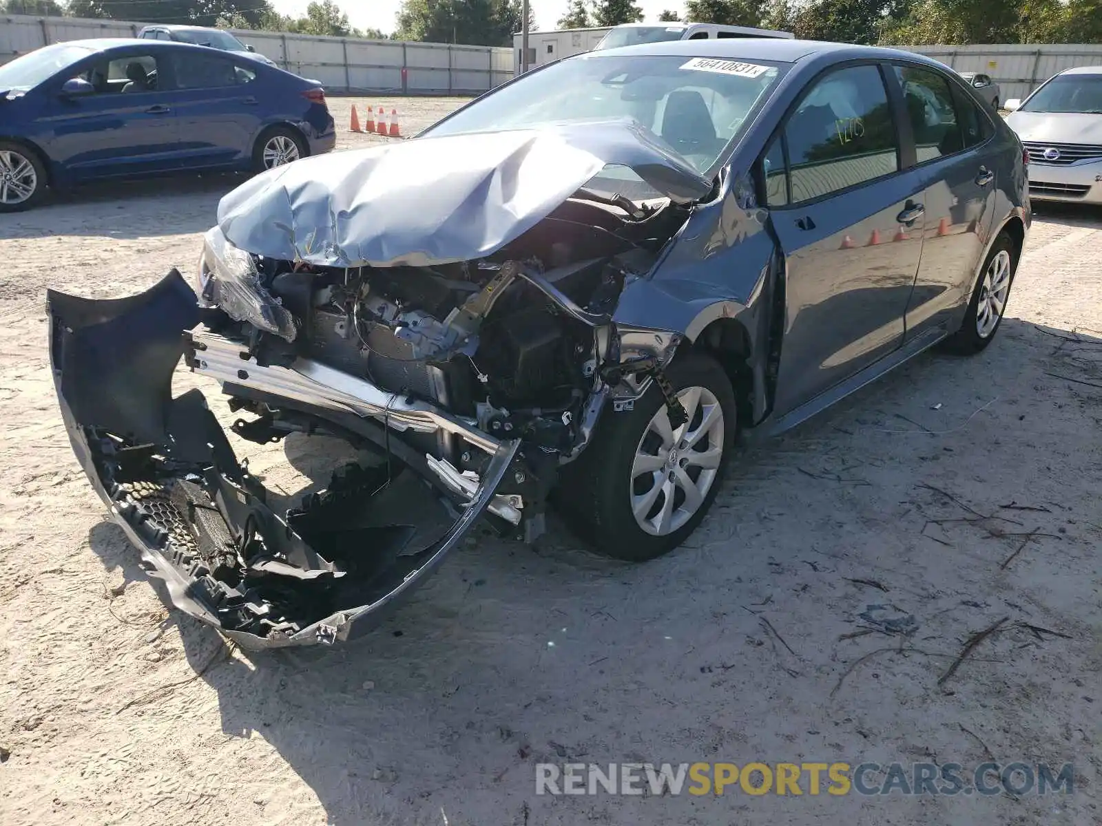 2 Photograph of a damaged car 5YFEPMAE9MP204679 TOYOTA COROLLA 2021