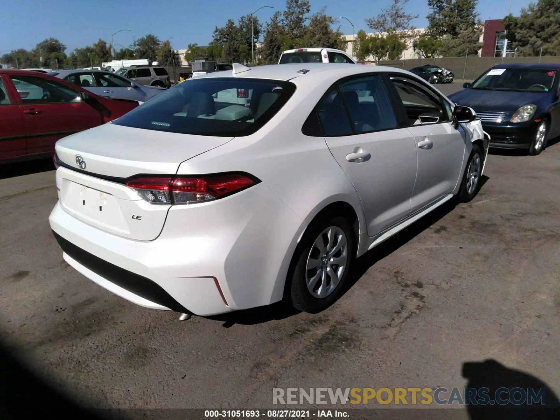 4 Photograph of a damaged car 5YFEPMAE9MP205086 TOYOTA COROLLA 2021