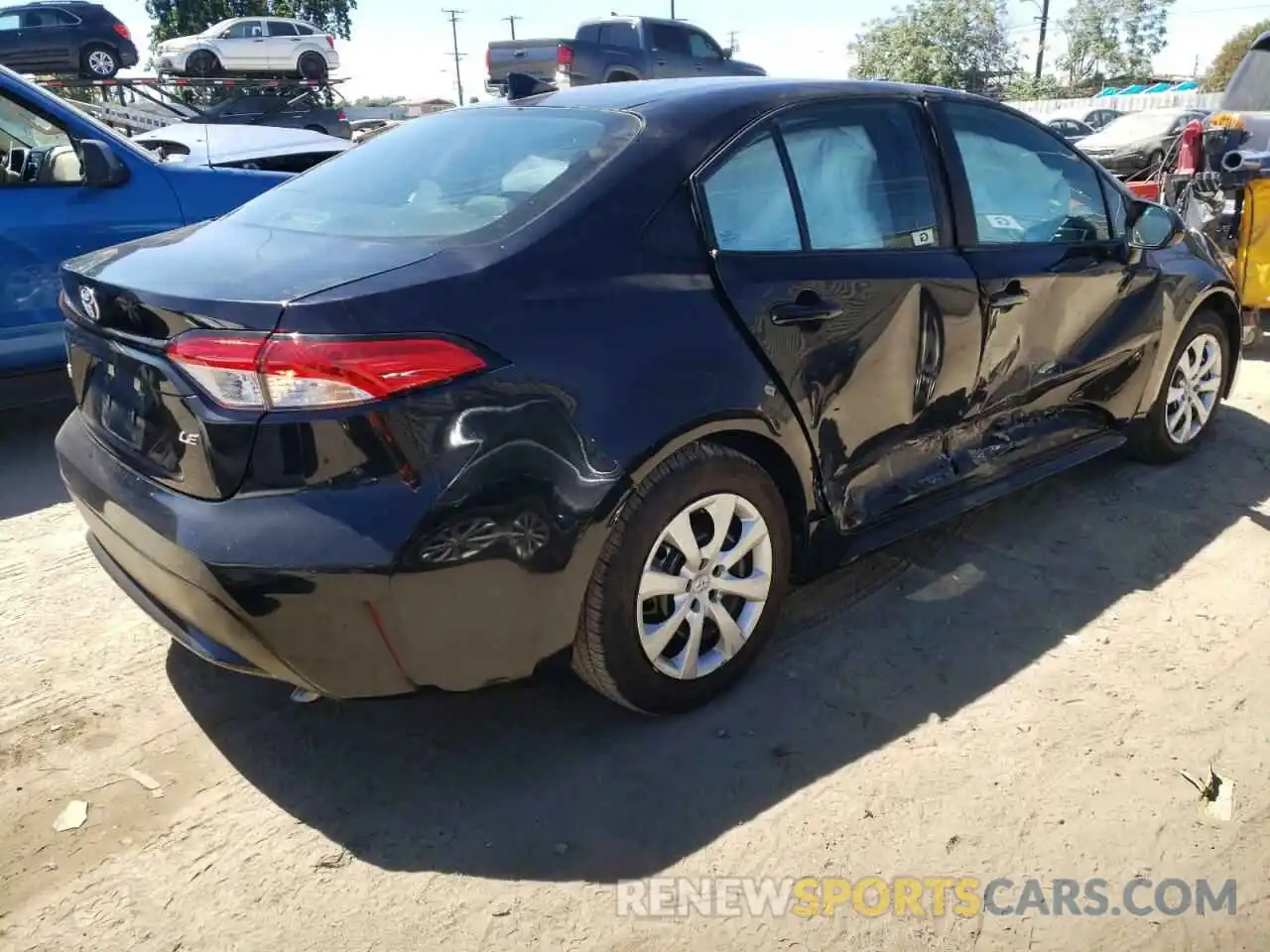 4 Photograph of a damaged car 5YFEPMAE9MP207243 TOYOTA COROLLA 2021