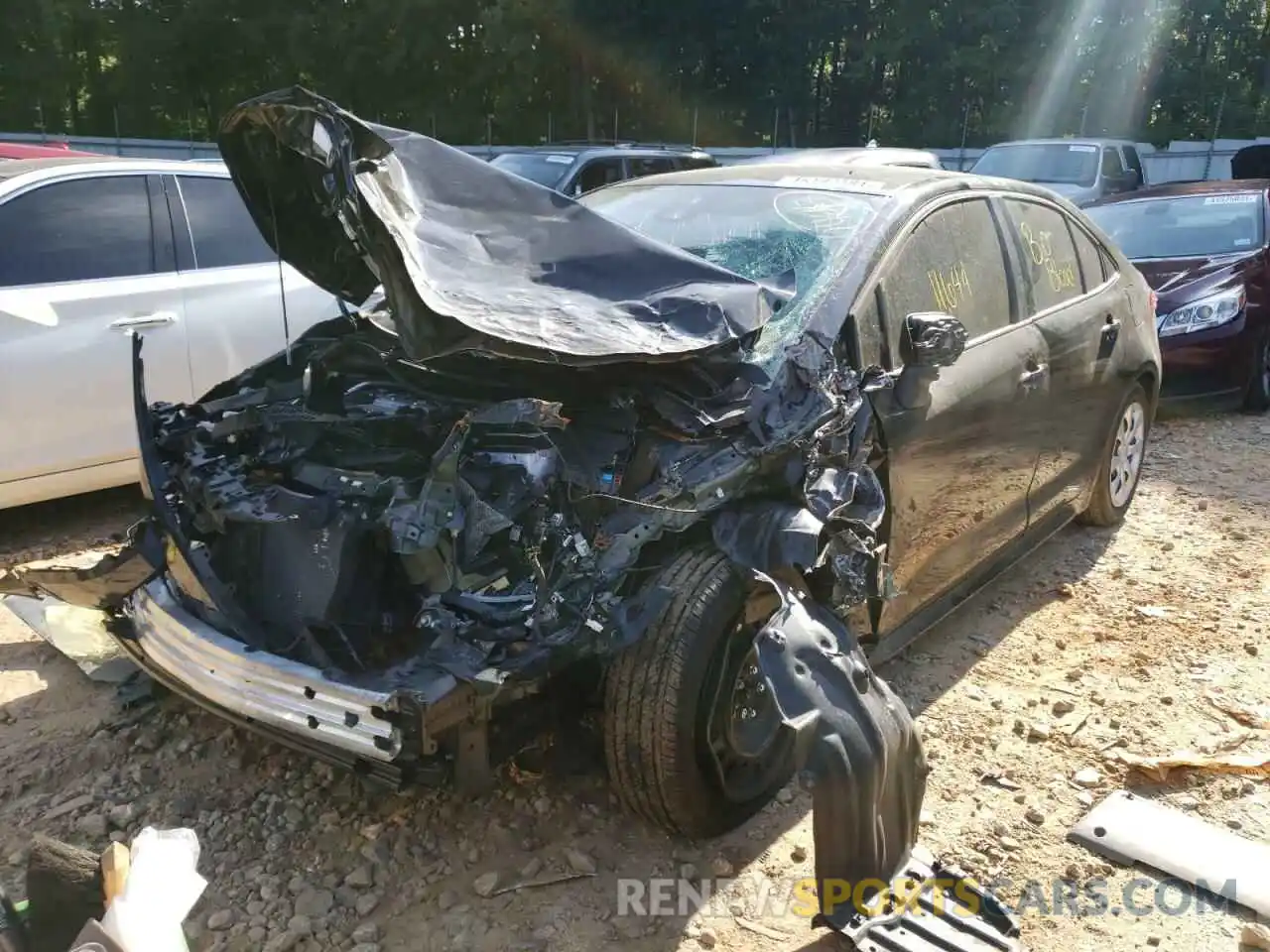 2 Photograph of a damaged car 5YFEPMAE9MP207808 TOYOTA COROLLA 2021