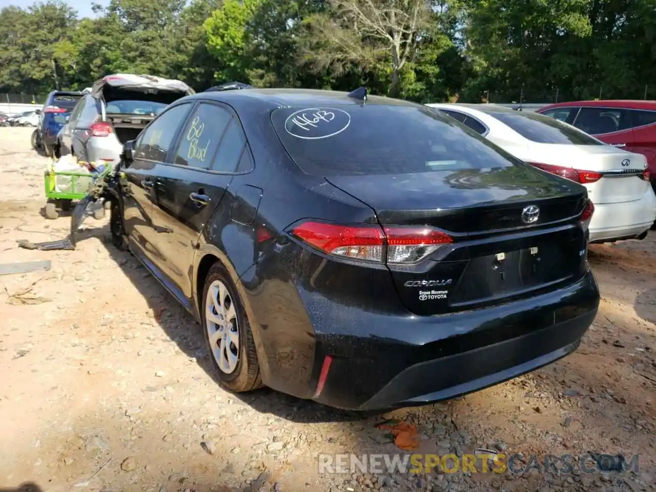 3 Photograph of a damaged car 5YFEPMAE9MP207808 TOYOTA COROLLA 2021