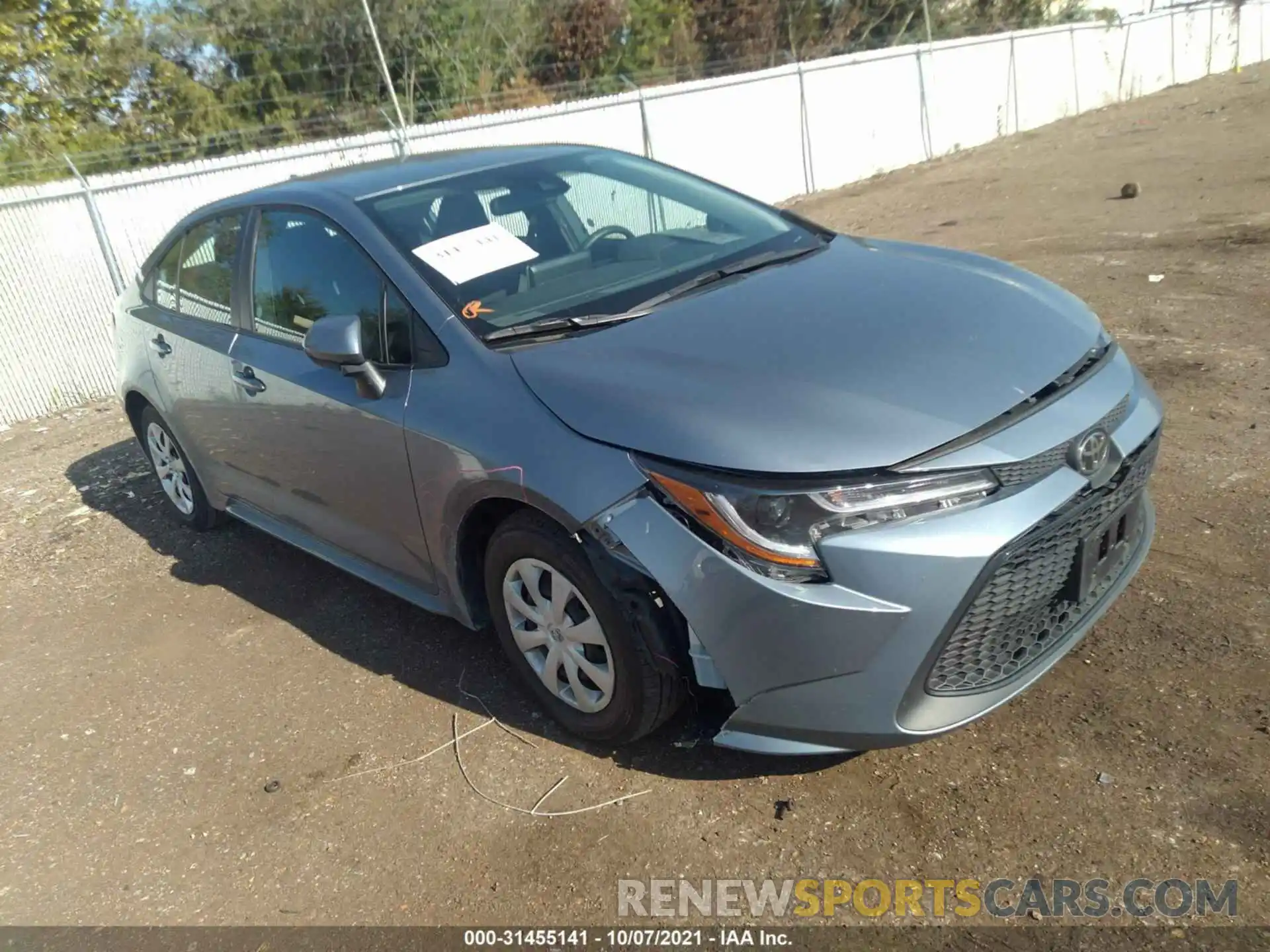 1 Photograph of a damaged car 5YFEPMAE9MP207937 TOYOTA COROLLA 2021