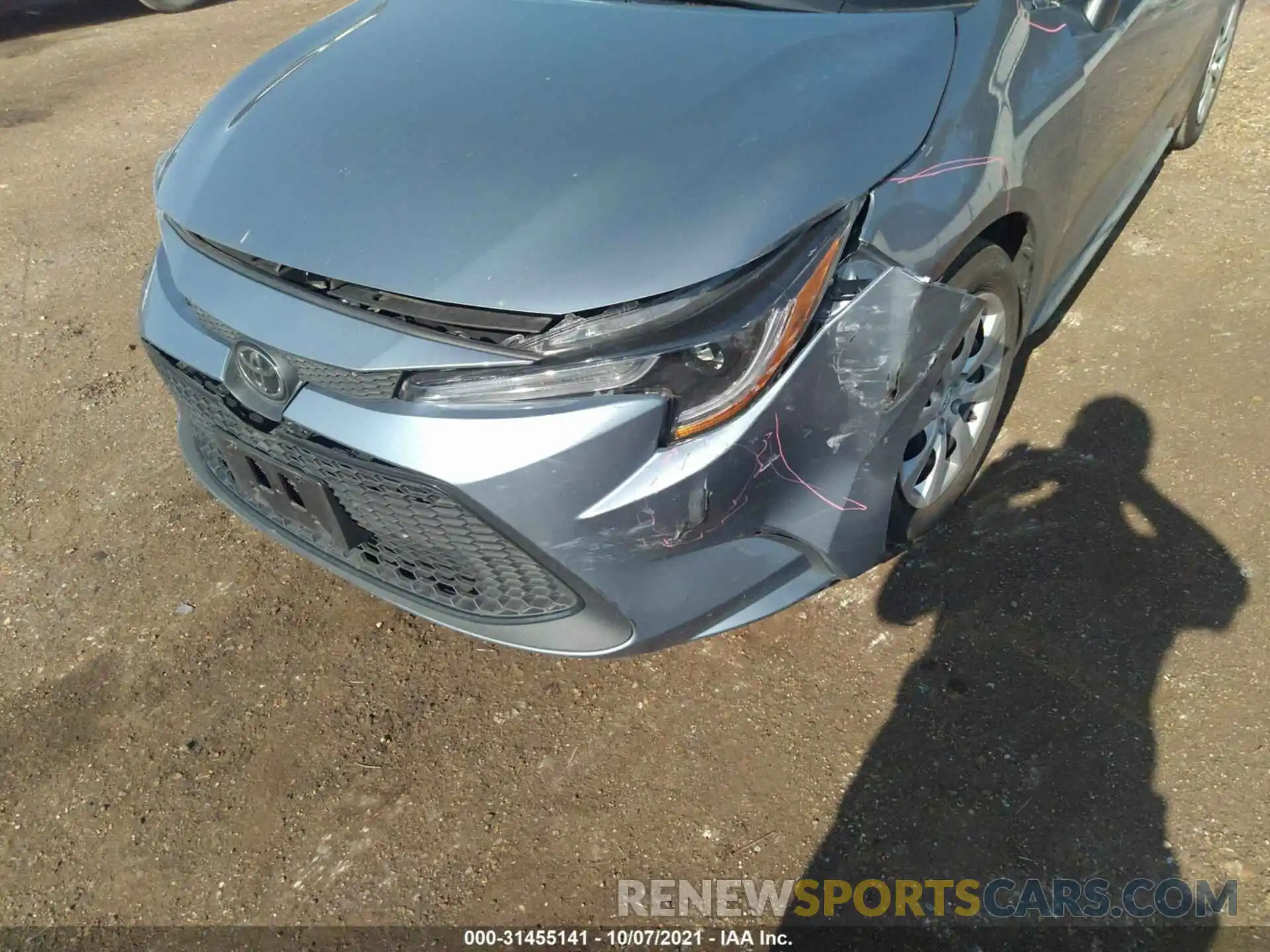 6 Photograph of a damaged car 5YFEPMAE9MP207937 TOYOTA COROLLA 2021