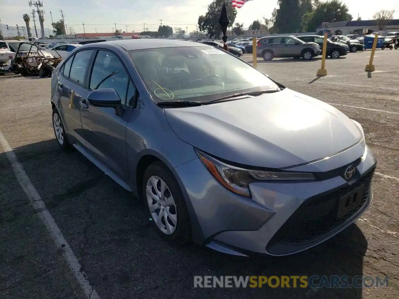 1 Photograph of a damaged car 5YFEPMAE9MP208442 TOYOTA COROLLA 2021