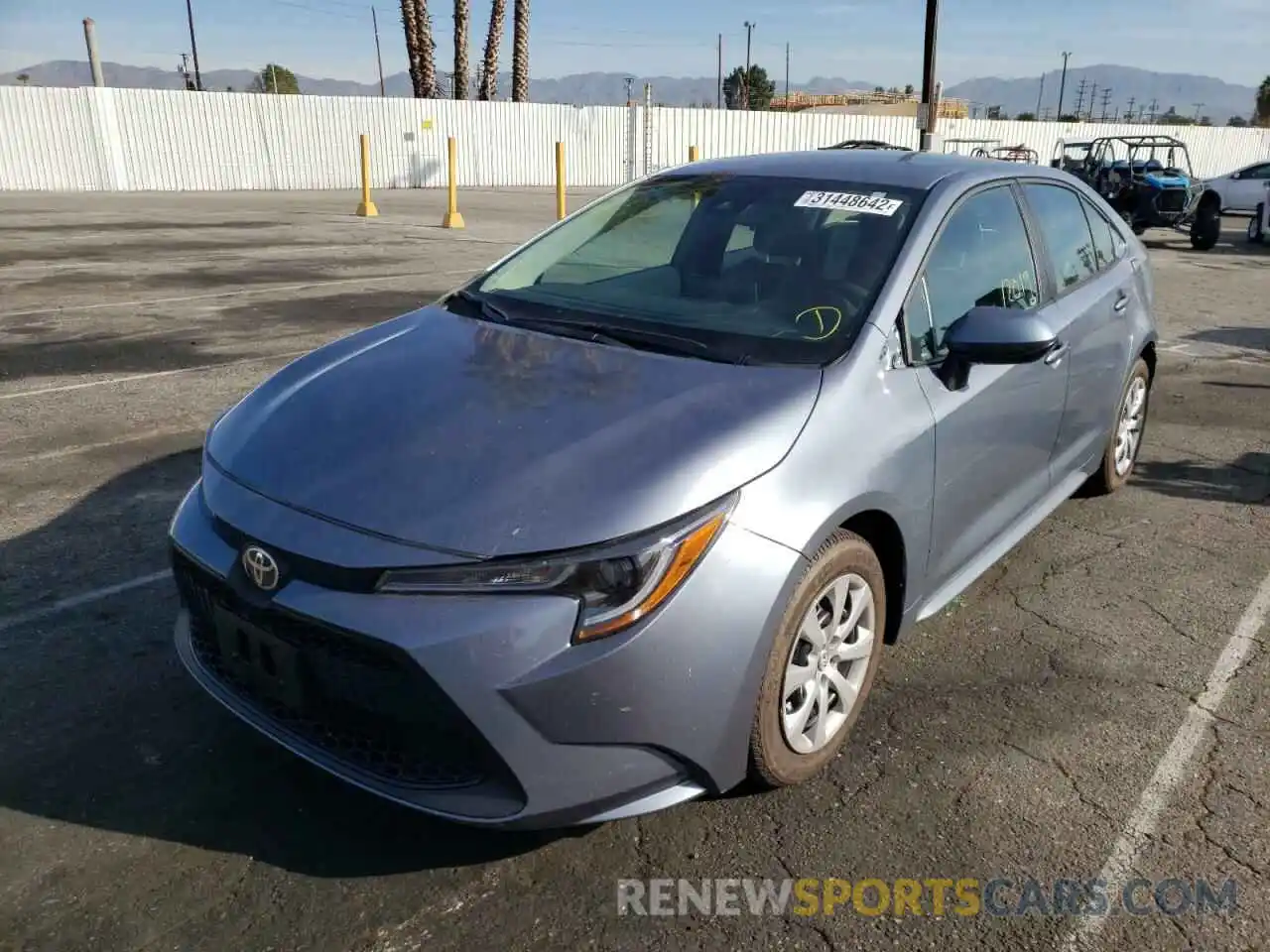 2 Photograph of a damaged car 5YFEPMAE9MP208442 TOYOTA COROLLA 2021