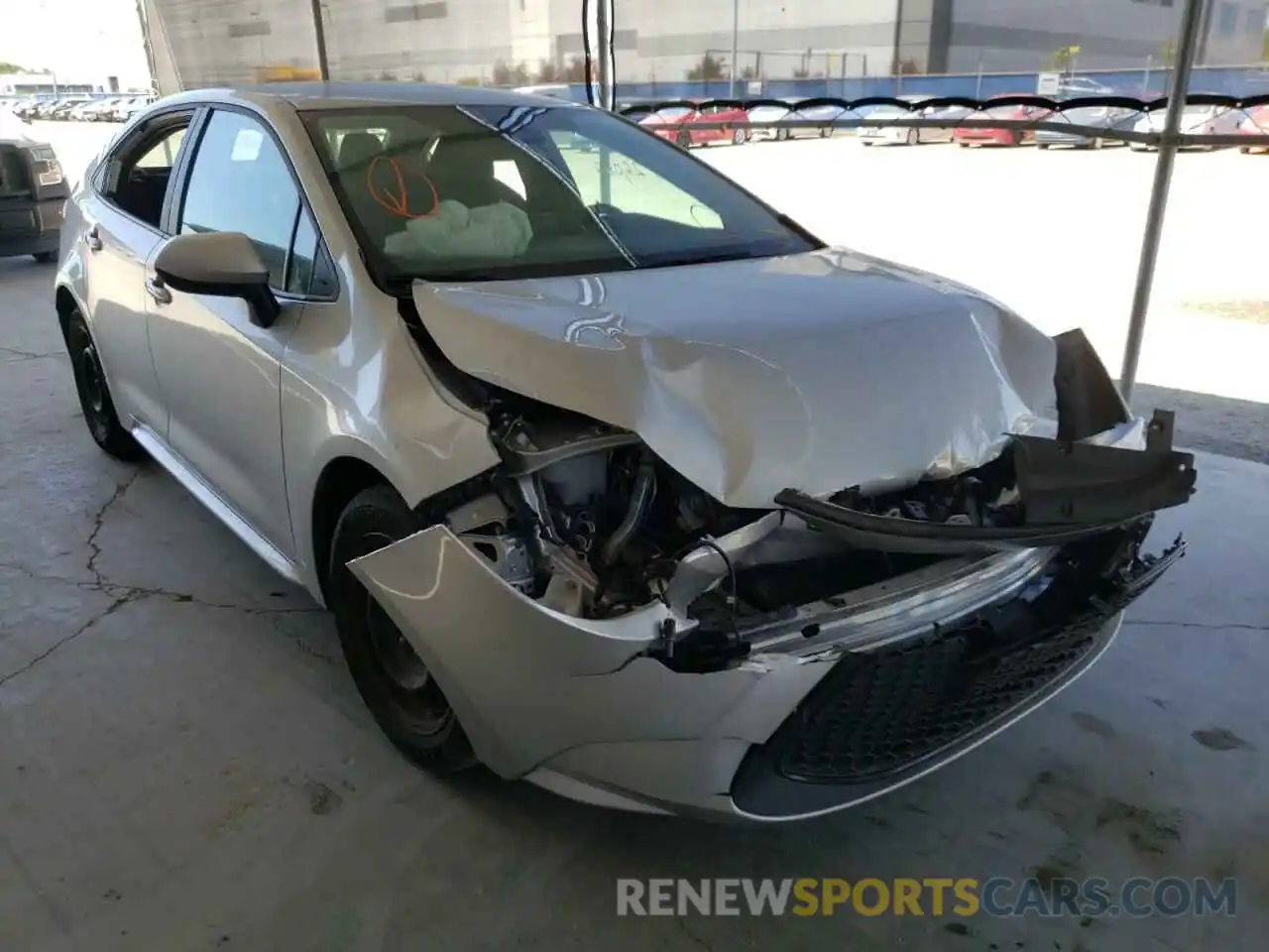 1 Photograph of a damaged car 5YFEPMAE9MP210482 TOYOTA COROLLA 2021